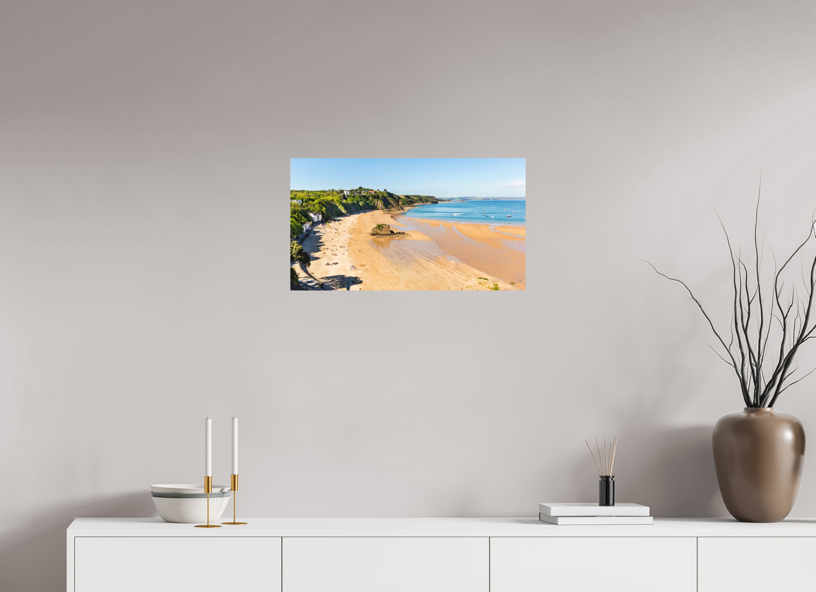 64 x 36 cm, Photo Print Fuji Crystal DP II Matte Tenby Beach