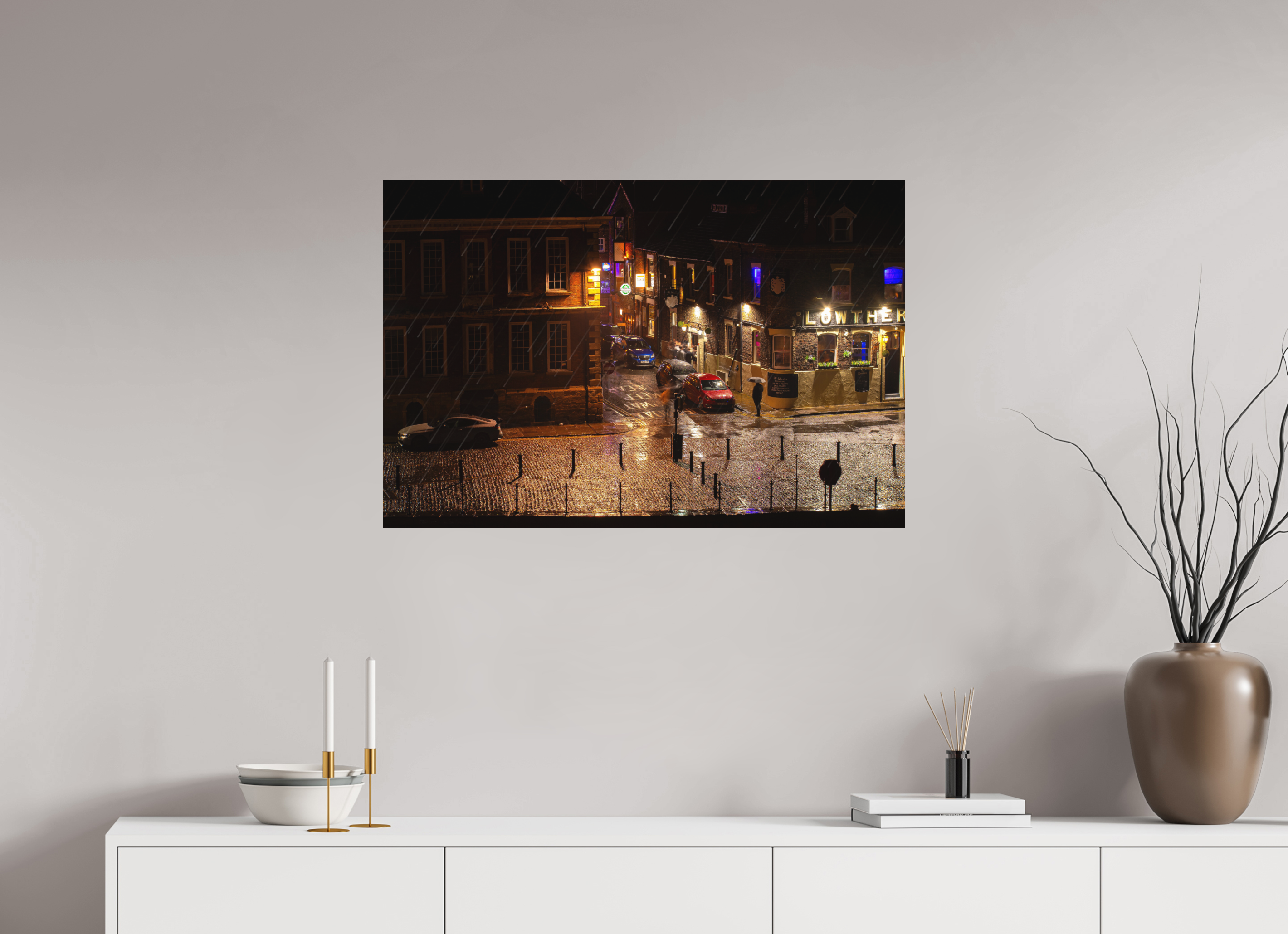 90 x 60 cm, Photo Print Fuji Crystal DP II Matte A Wet Night in York