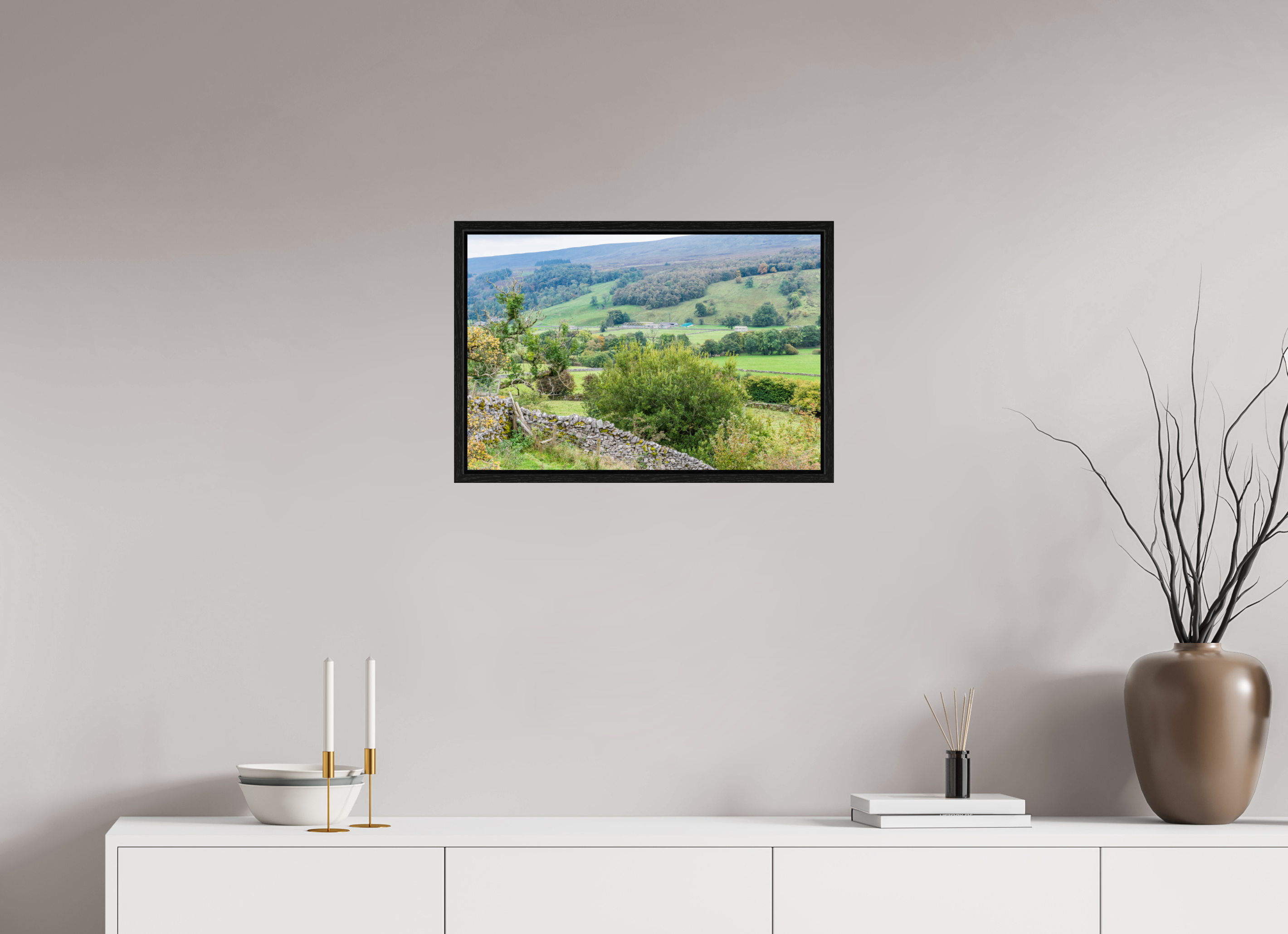 60 x 40 cm, Floater Frame Valley in the Yorkshire Dales