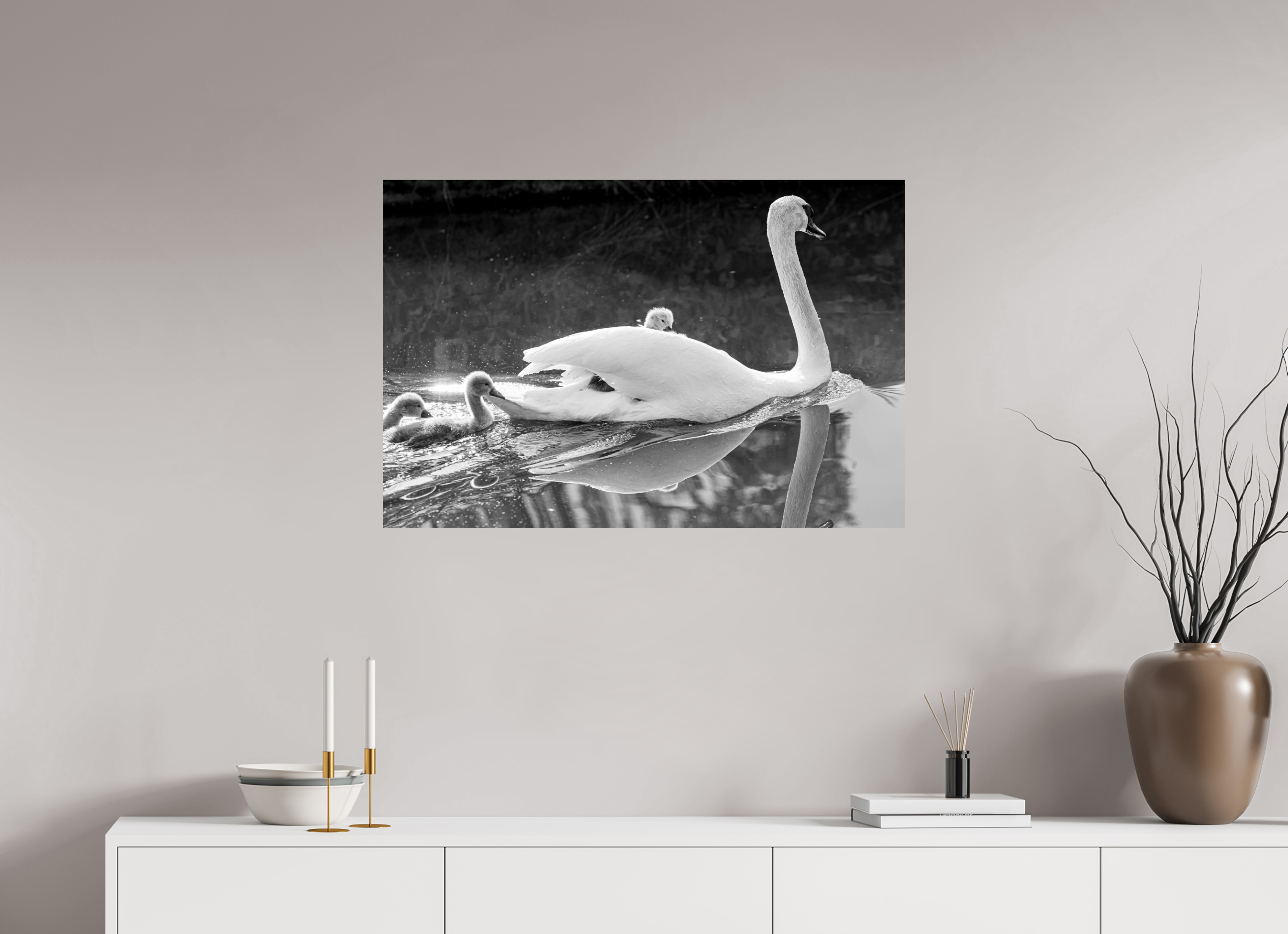 90 x 60 cm, Ilford Baryta Paper for B&W Images Grabbing a Lift