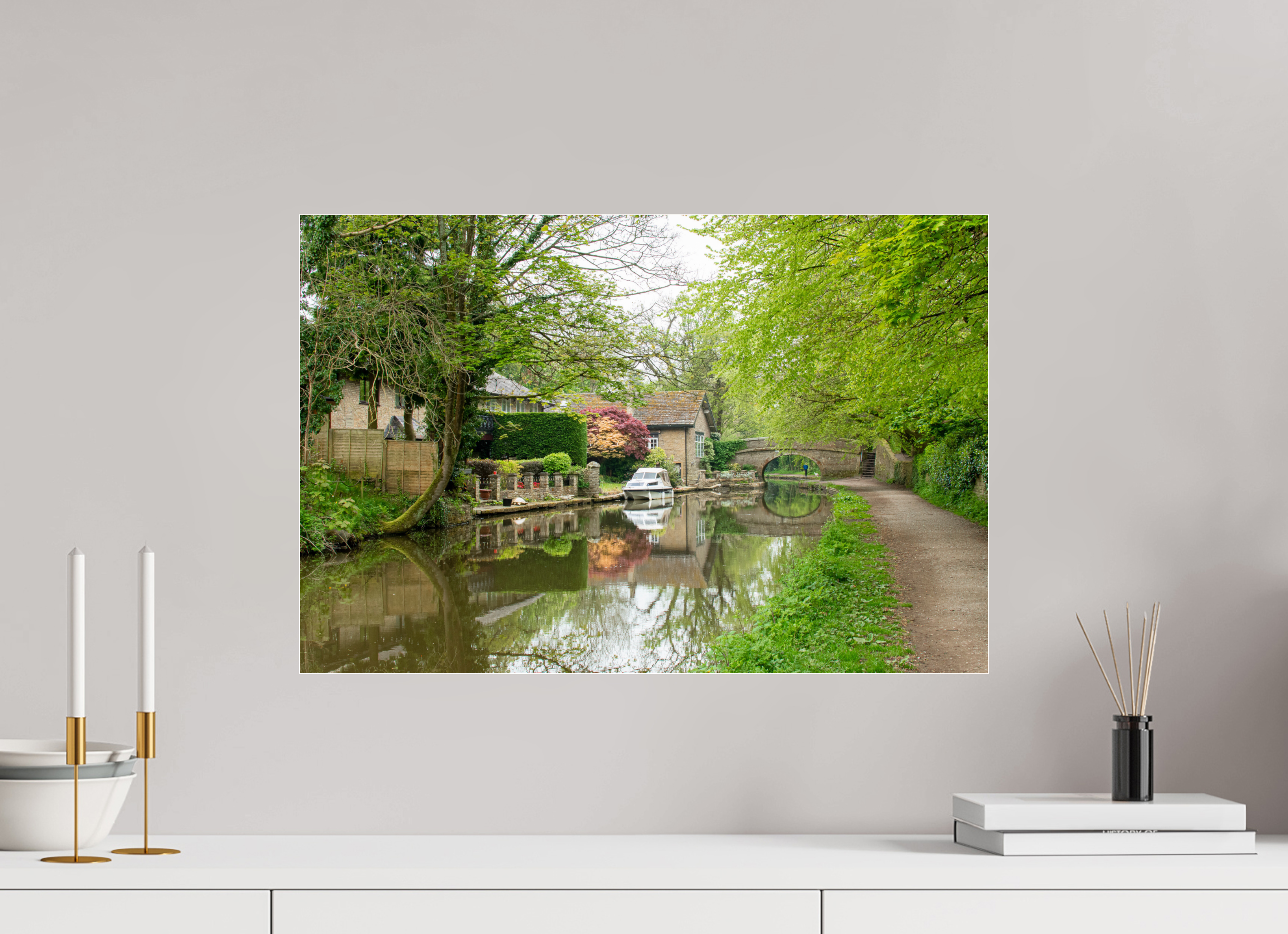 60 x 40 cm, Photo Print Under Acrylic Glass Bridge 28