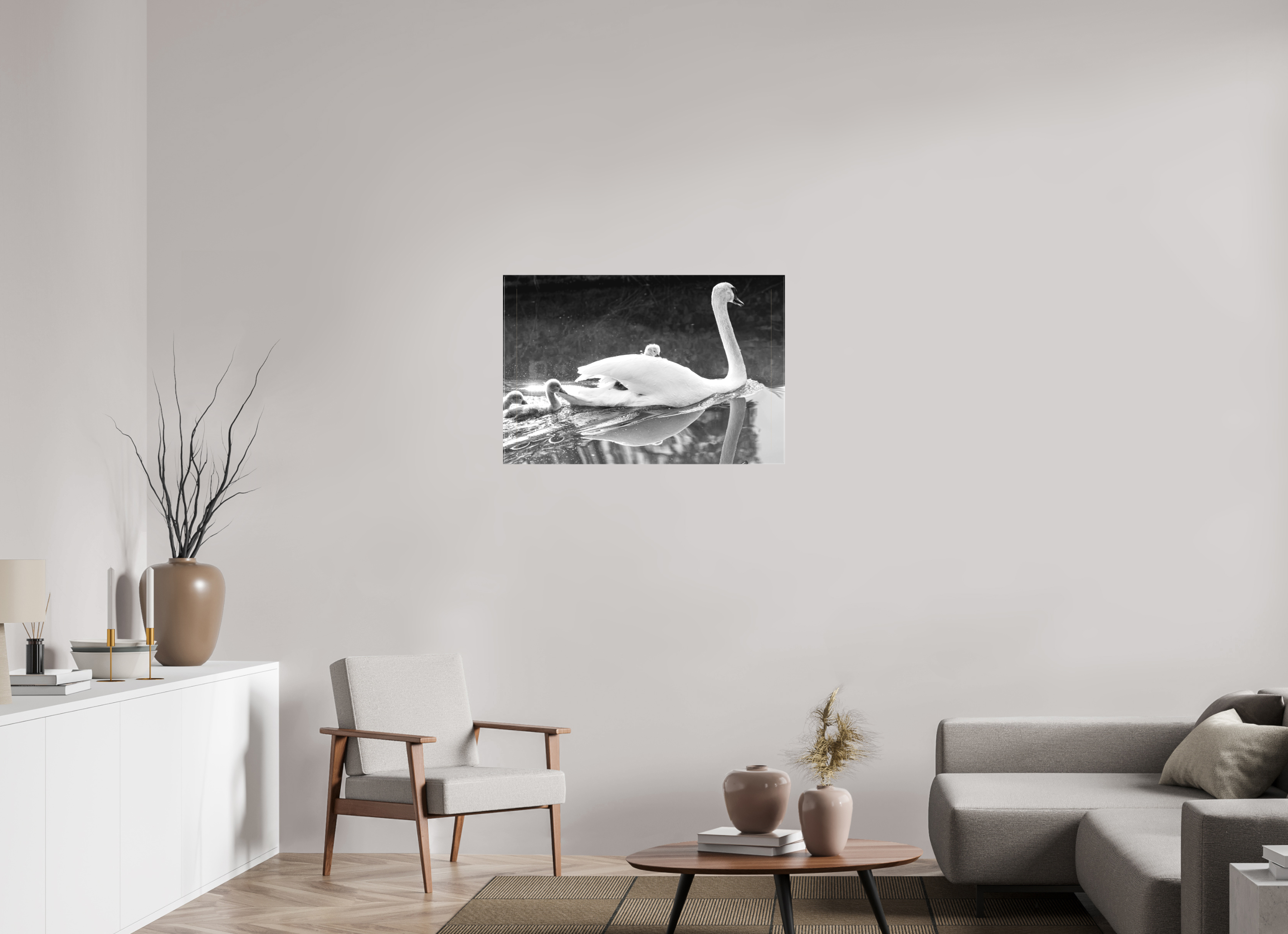 90 x 60 cm, Matte Canvas on Stretcher Frame Grabbing a Lift