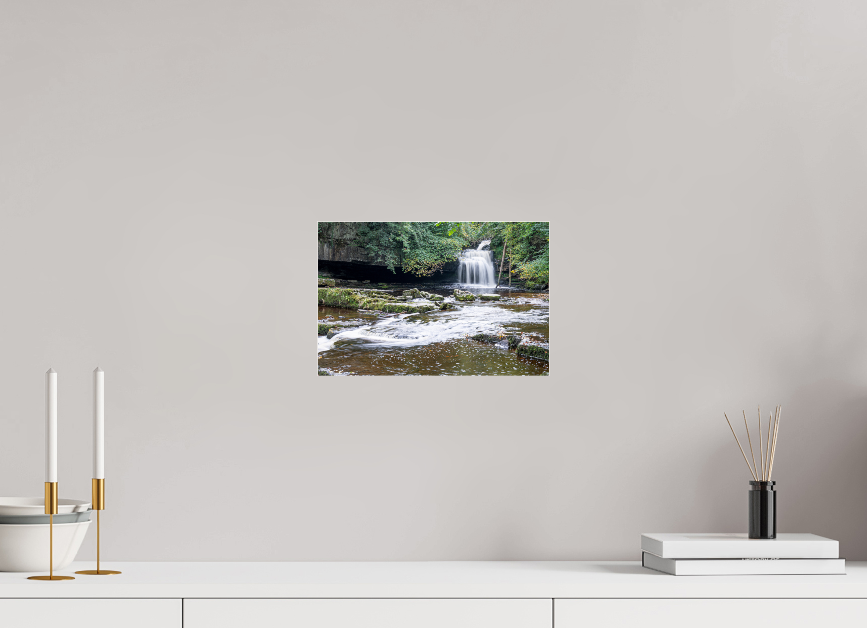 30 x 20 cm, Photo Print Under Acrylic Glass Cauldron Falls