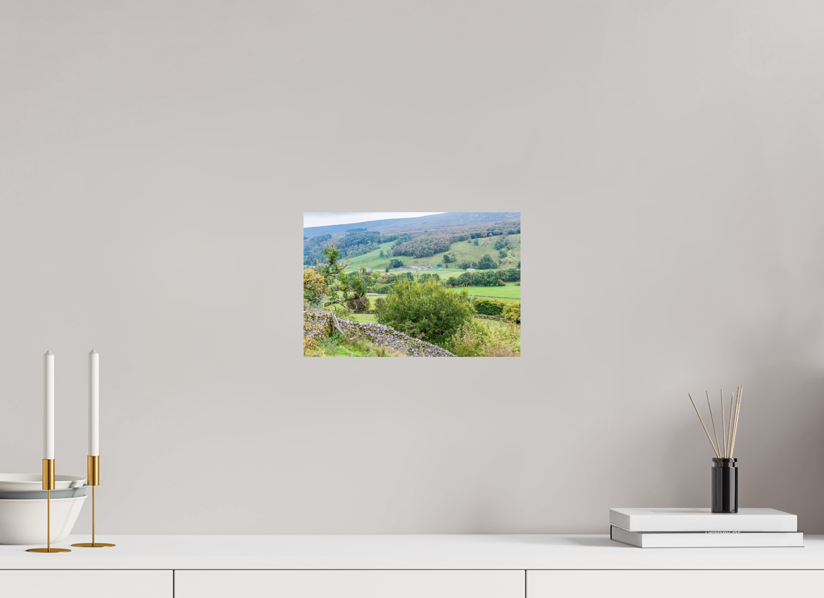 30 x 20 cm, Photo Print On Fuji Crystal DP II Valley in the Yorkshire Dales