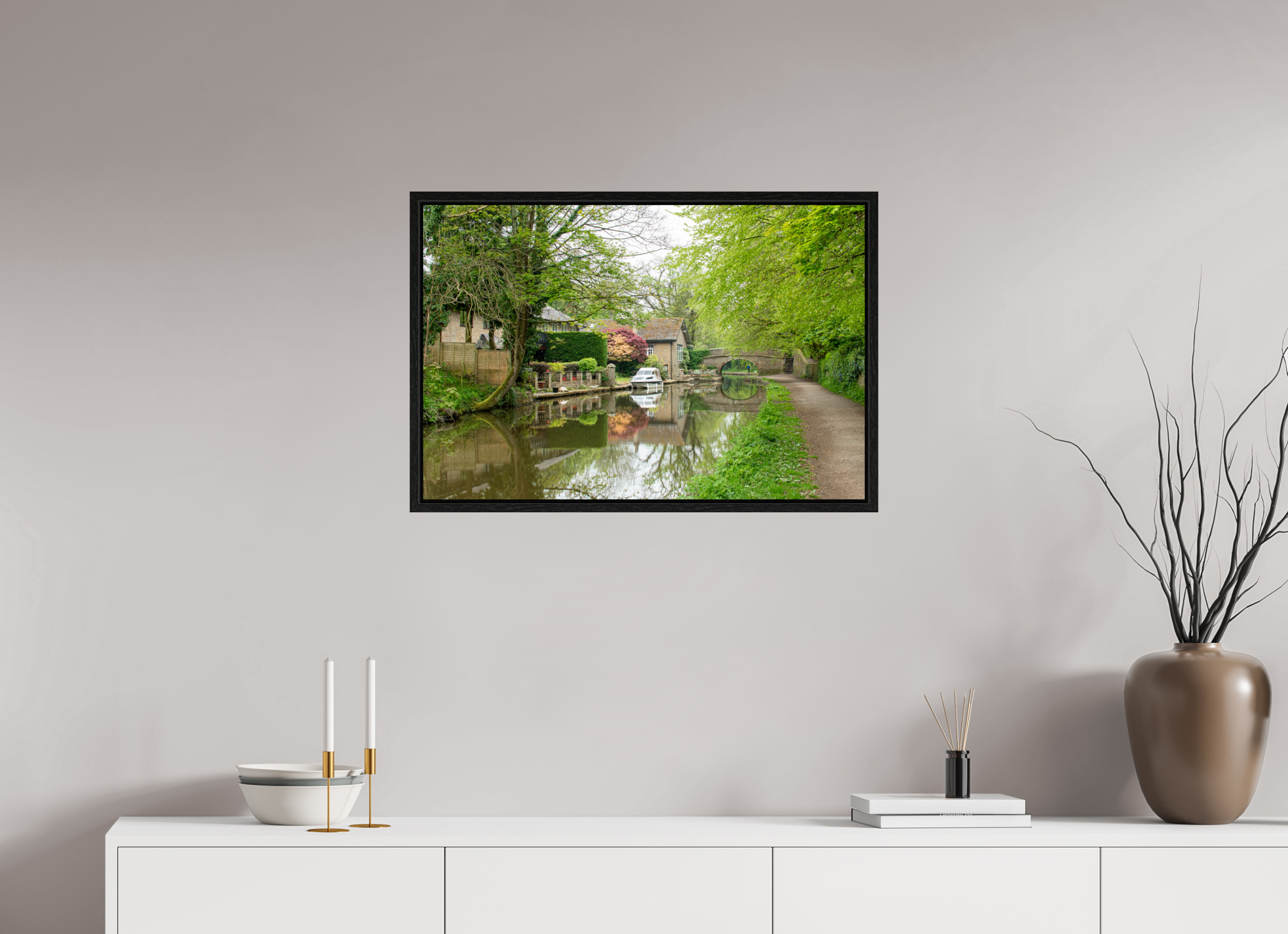 75 x 50 cm, Floater Frame Bridge 28