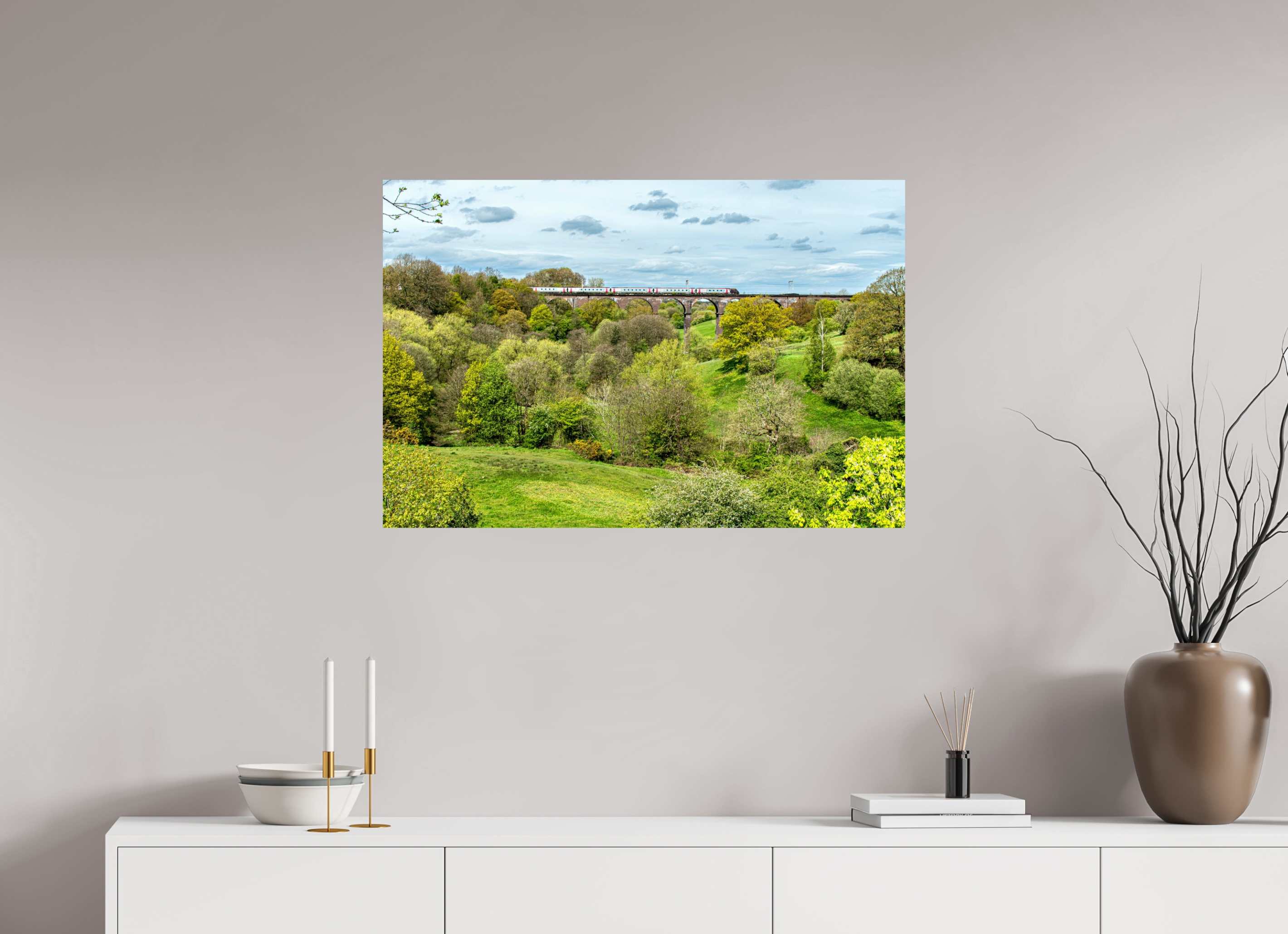 90 x 60 cm, Photo Print On Fuji Crystal DP II Railway Viaduct