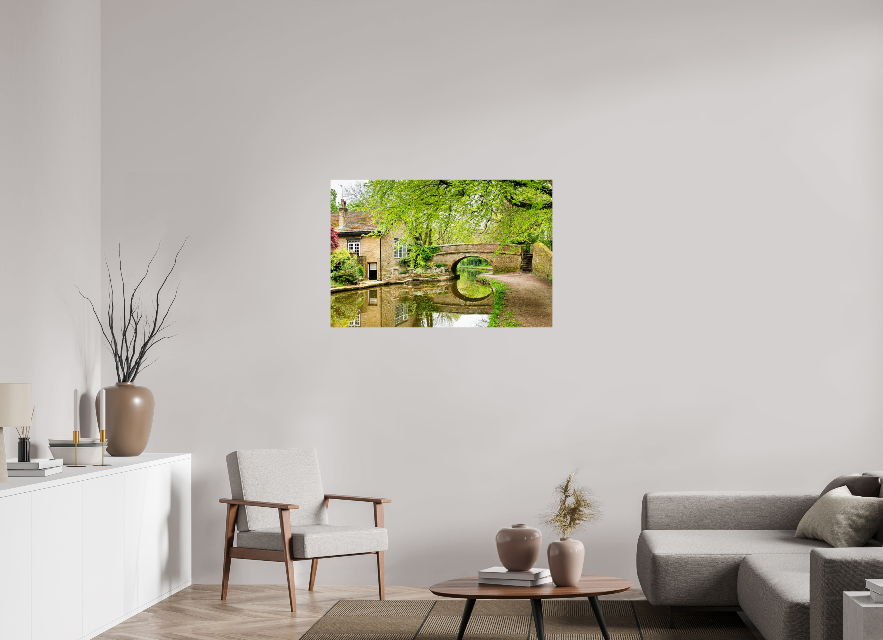 105 x 70 cm, Photo Print On Fuji Crystal DP II Bollington Canal Bridge