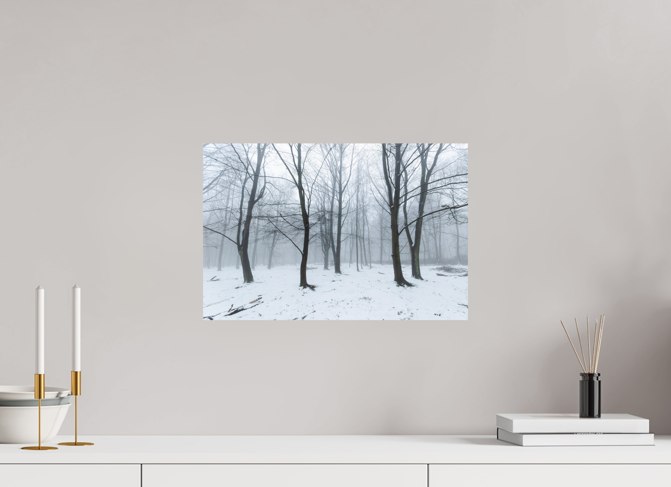 45 x 30 cm, Photo Print On Fuji Crystal DP II Trees in the Snow
