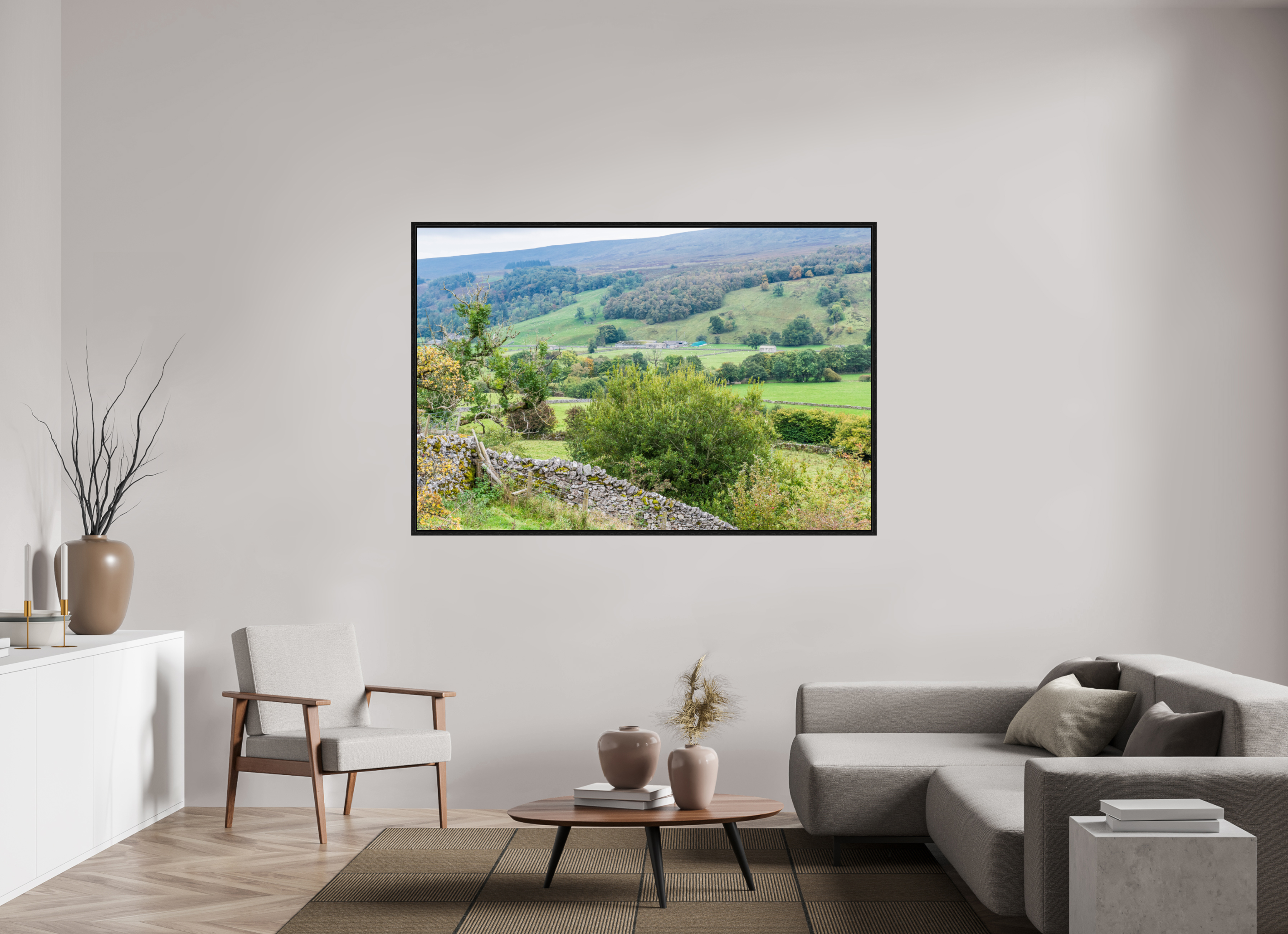180 x 120 cm, Floater Frame Valley in the Yorkshire Dales
