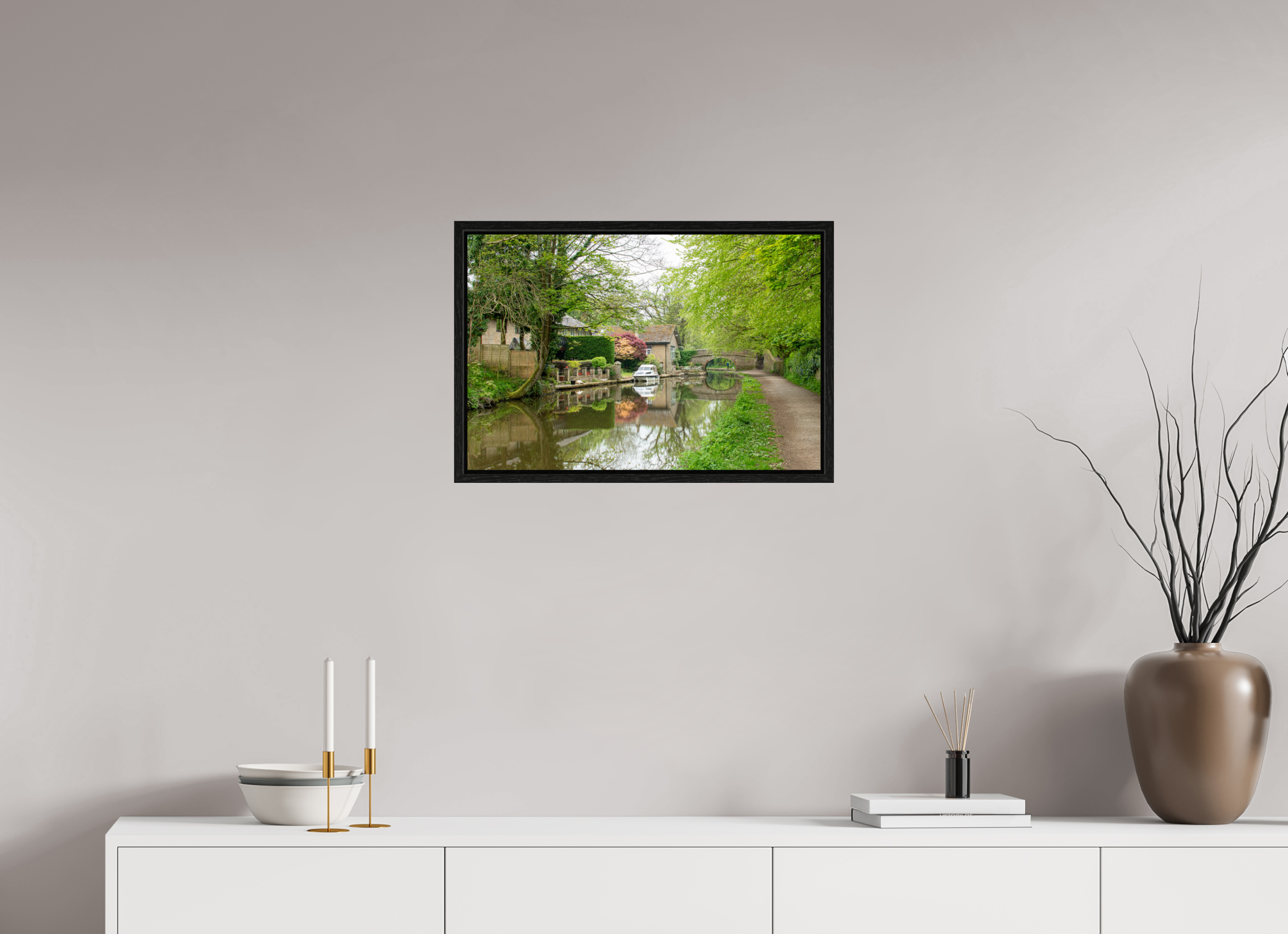 60 x 40 cm, Floater Frame Bridge 28