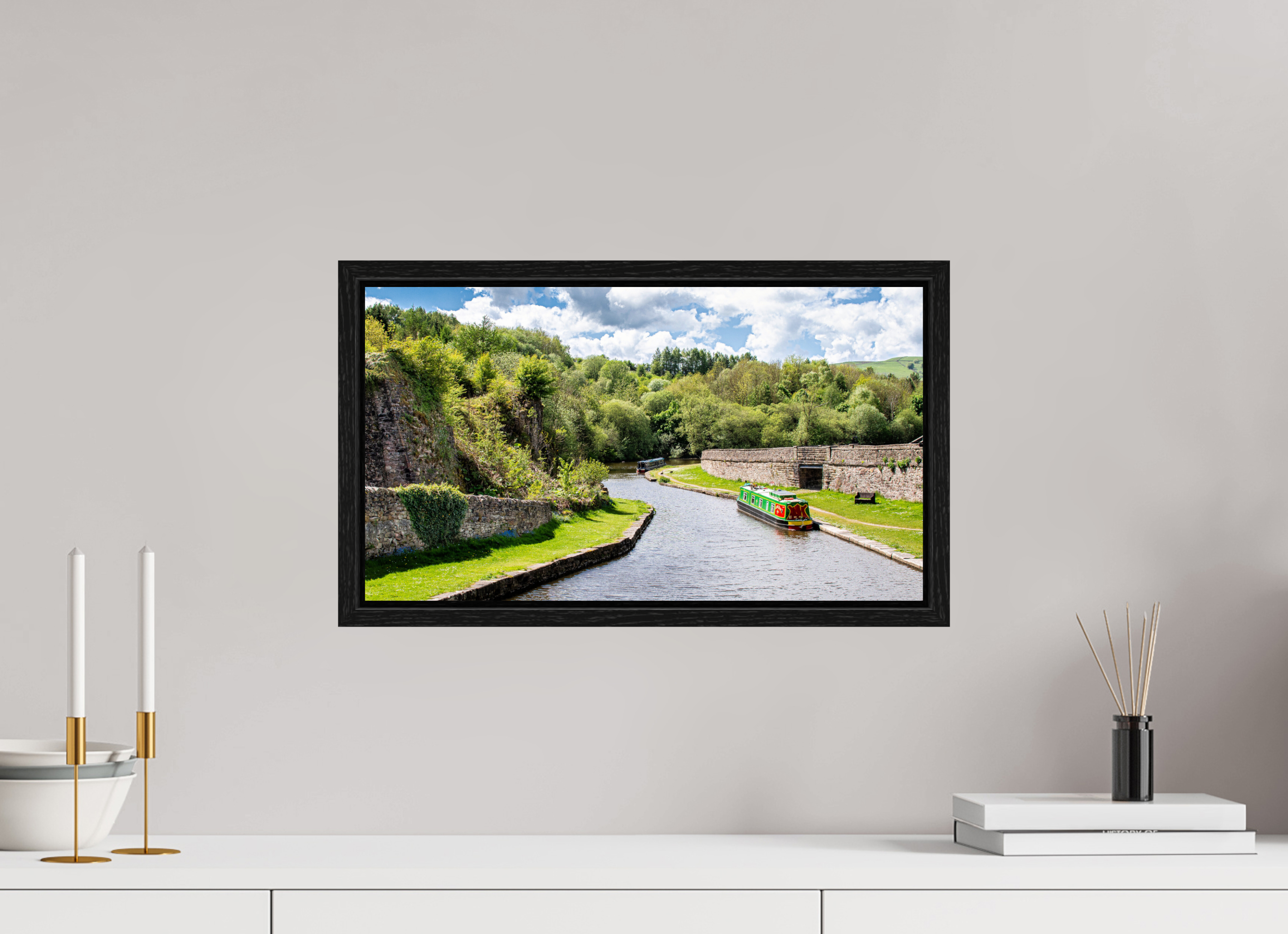 48 x 27 cm, Floater Frame Southern Arm of the Bugsworth Basin