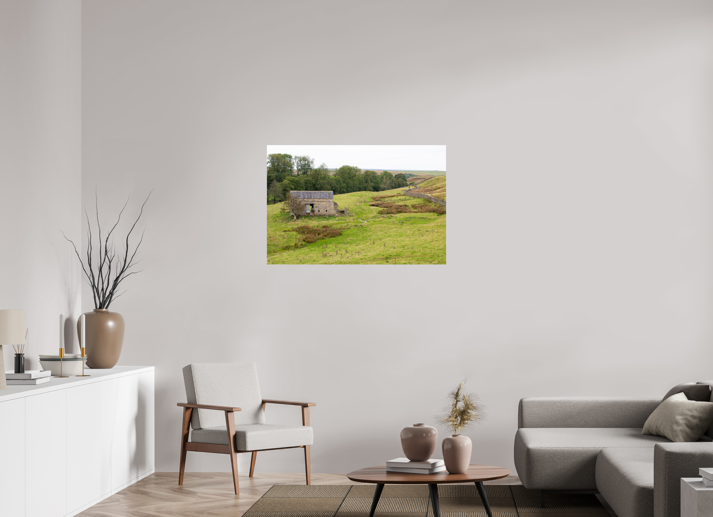 105 x 70 cm, Photo Print On Fuji Crystal DP II Old Barn in the Yorkshire Dales