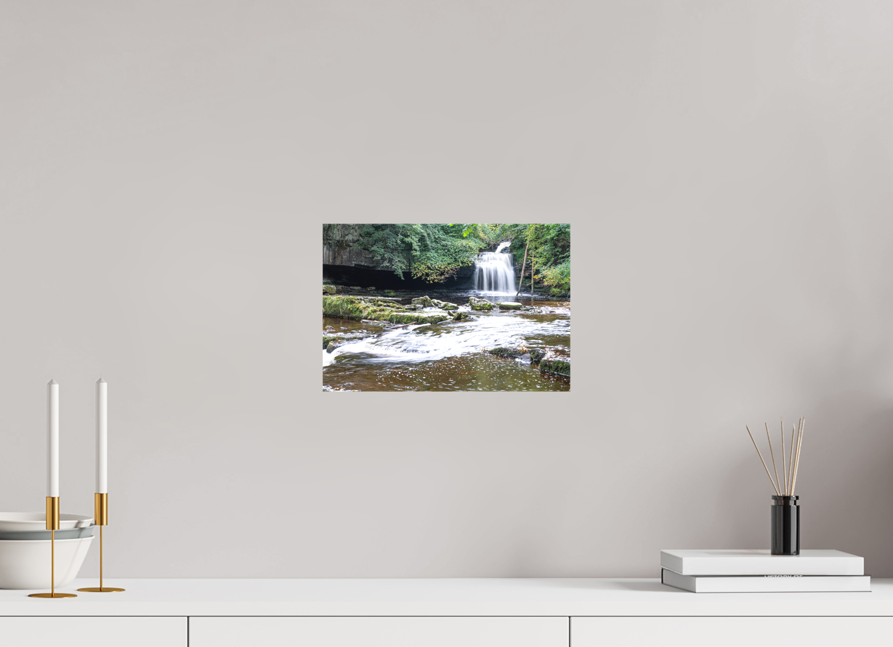 30 x 20 cm, Matte Canvas on Stretcher Frame Cauldron Falls