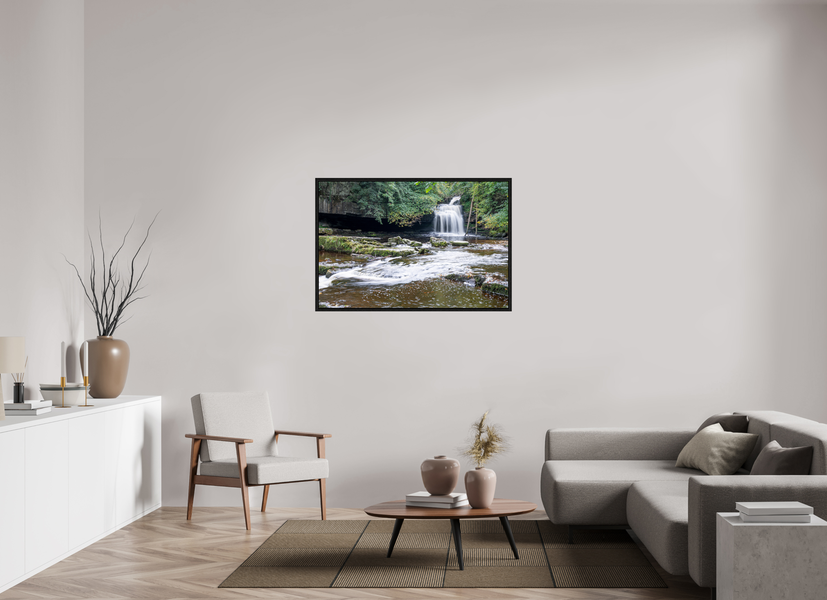 120 x 80 cm, Floater Frame Cauldron Falls