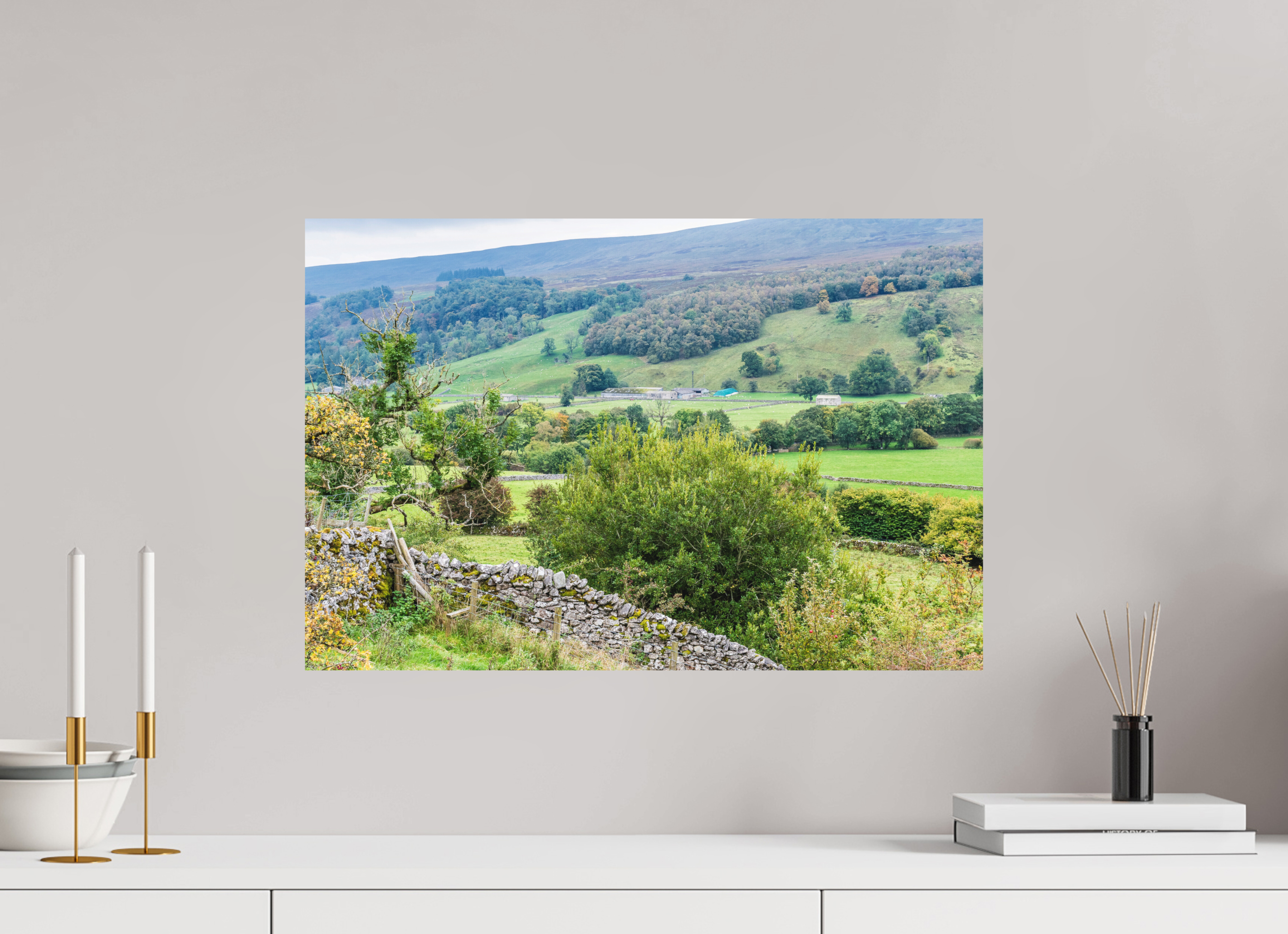 60 x 40 cm, Photo Print Fuji Crystal DP II Matte Valley in the Yorkshire Dales