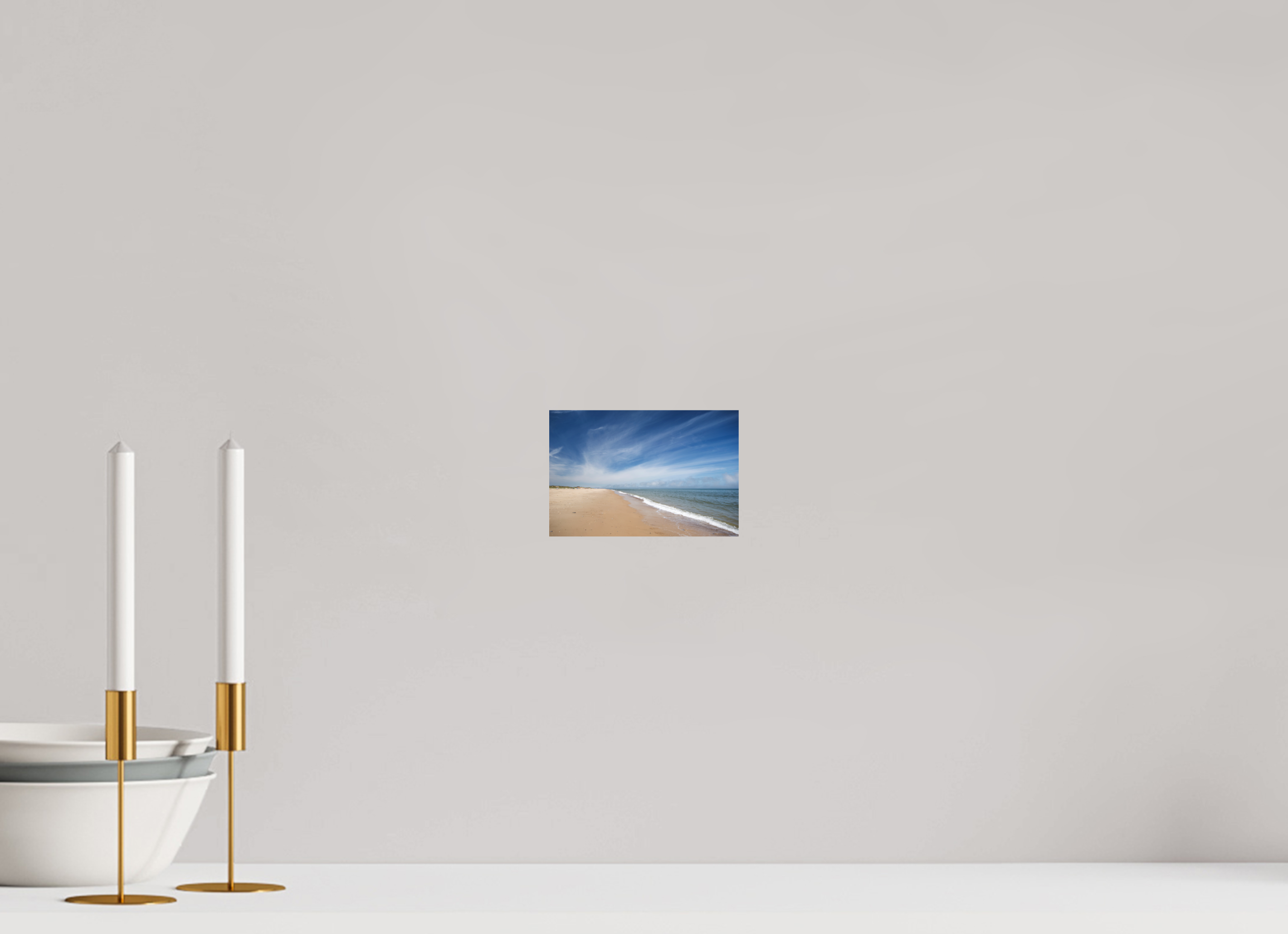 15 x 10 cm, Photo Print Fuji Crystal DP II Matte Empty Beach on the Norfolk Coast