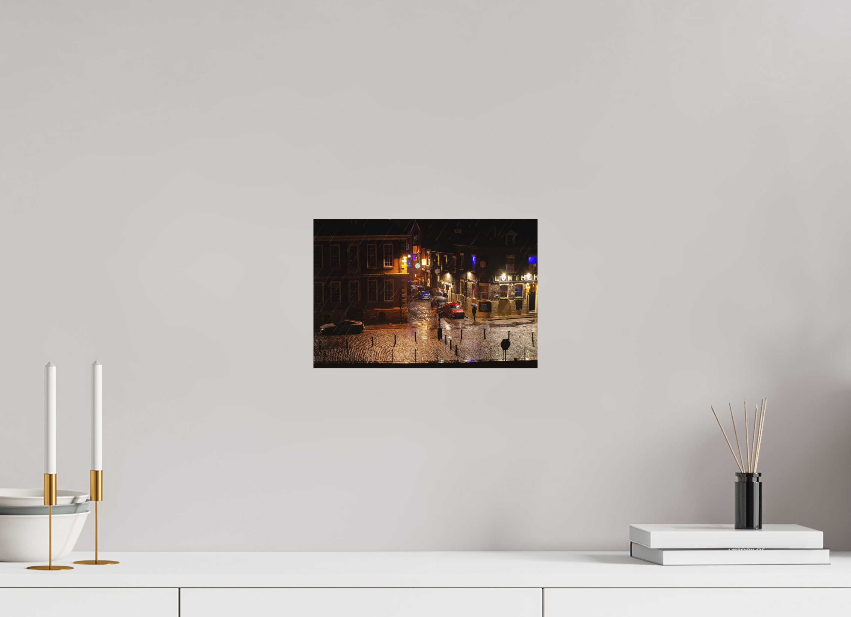 30 x 20 cm, Photo Print Fuji Crystal DP II Matte A Wet Night in York