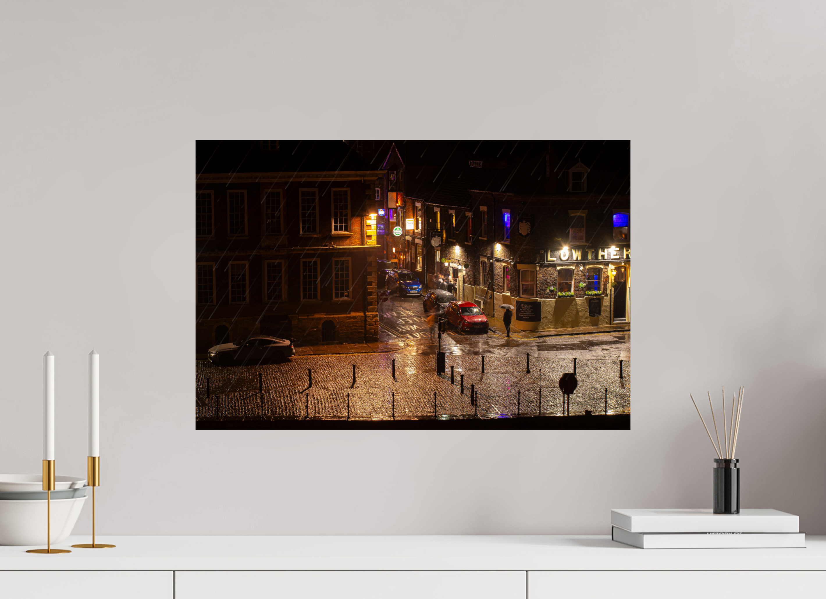 60 x 40 cm, Photo Print On Fuji Crystal DP II A Wet Night in York