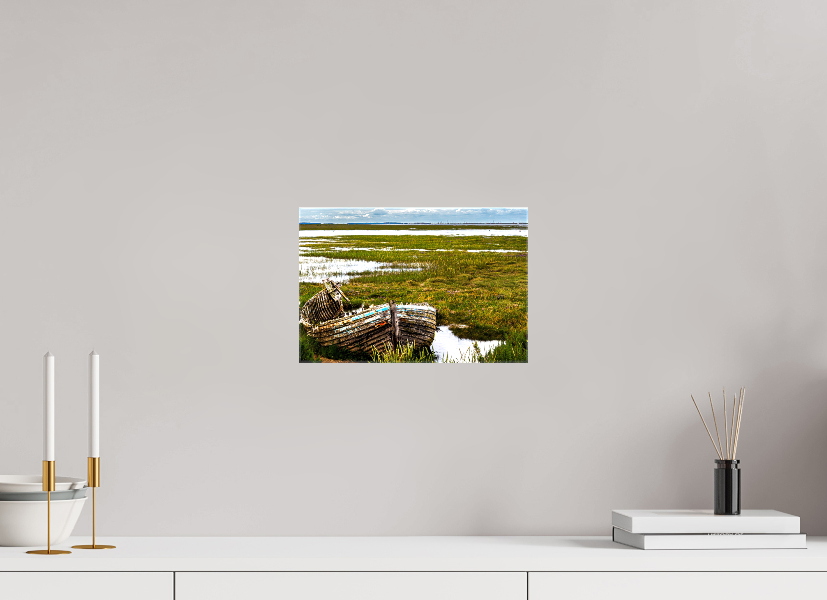 30 x 20 cm, Glossy Canvas On Stretcher Frame Just Needs a Lick of Paint