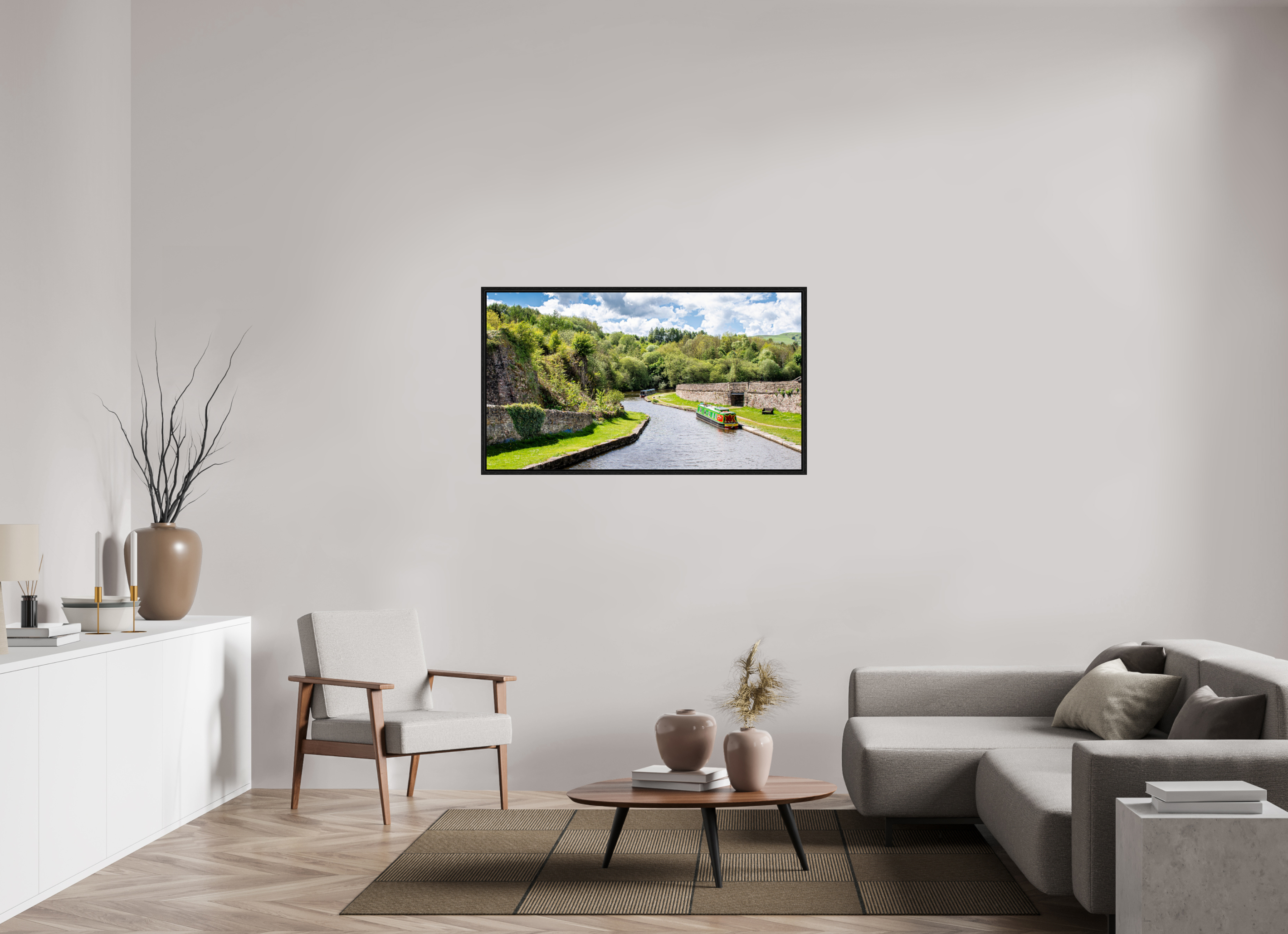 128 x 72 cm, Floater Frame Southern Arm of the Bugsworth Basin