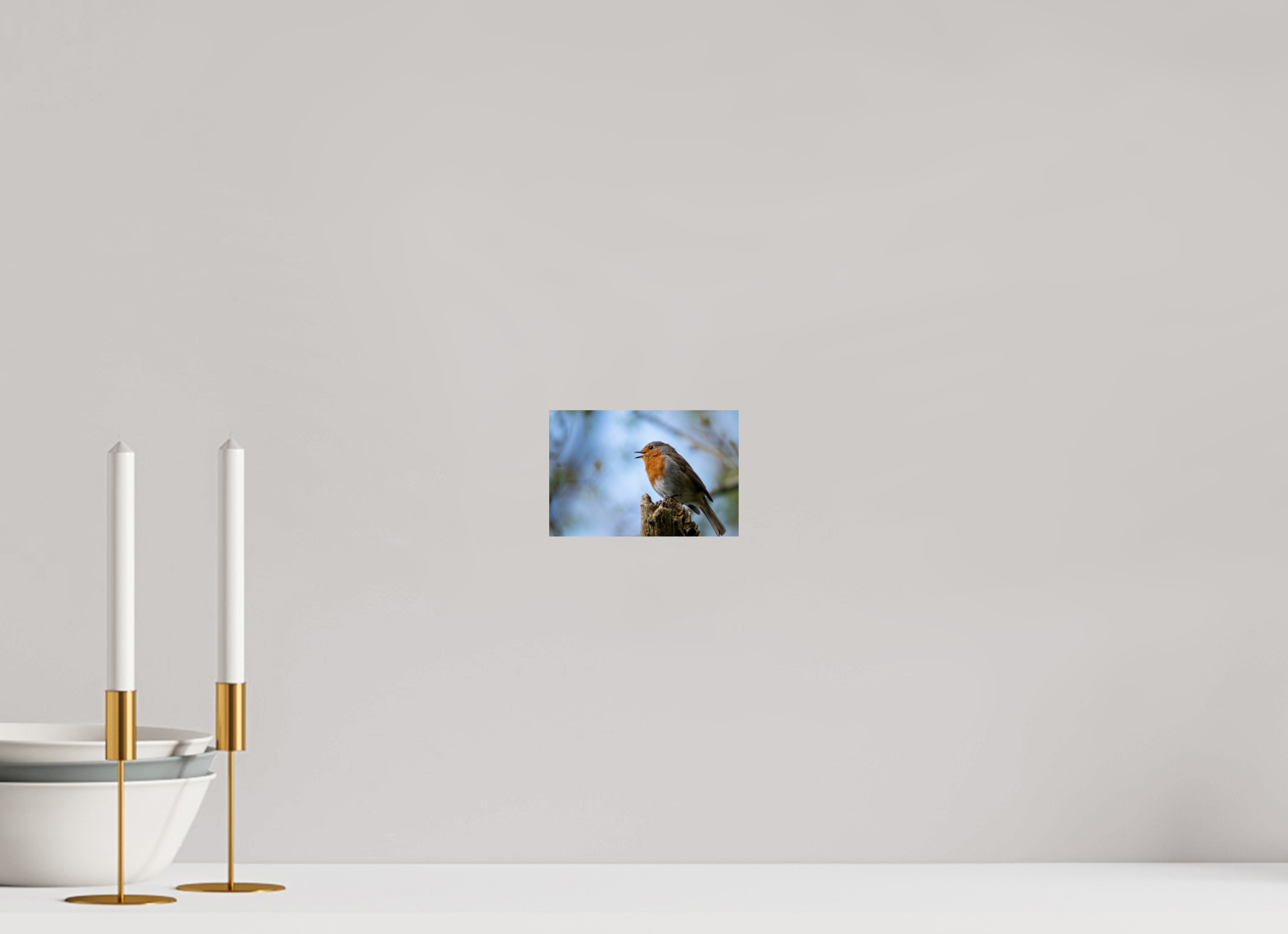 15 x 10 cm, Photo Print On Fuji Crystal DP II Singing Robin