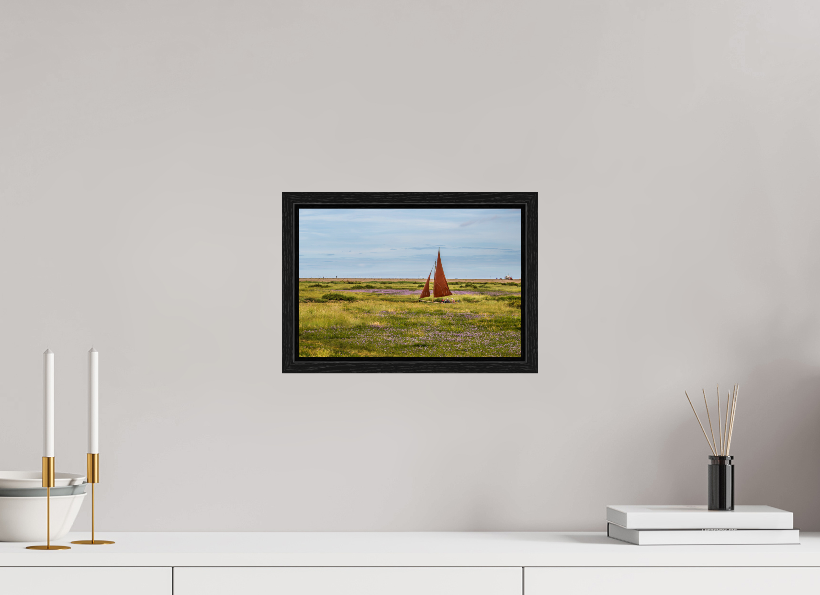 30 x 20 cm, Floater Frame Sailing in the Grass