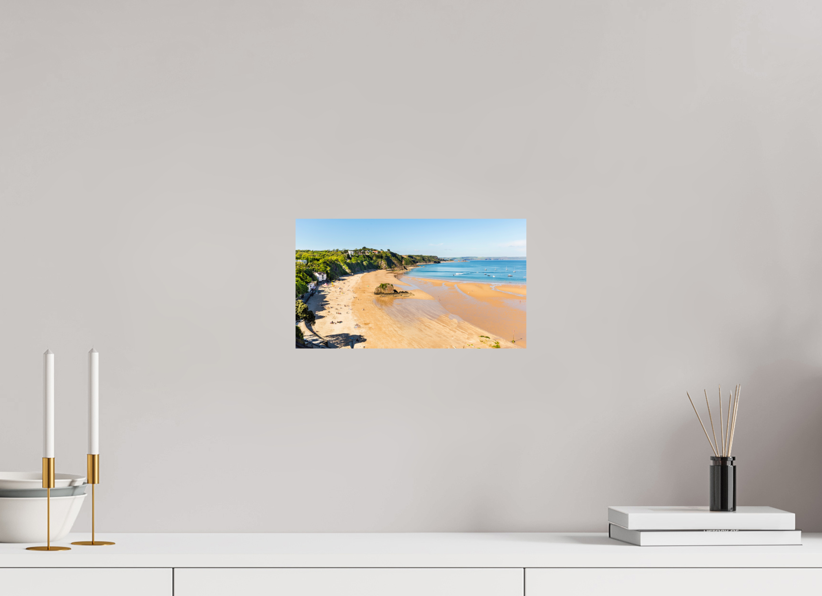 32 x 18 cm, Photo Print On Fuji Crystal DP II Tenby Beach