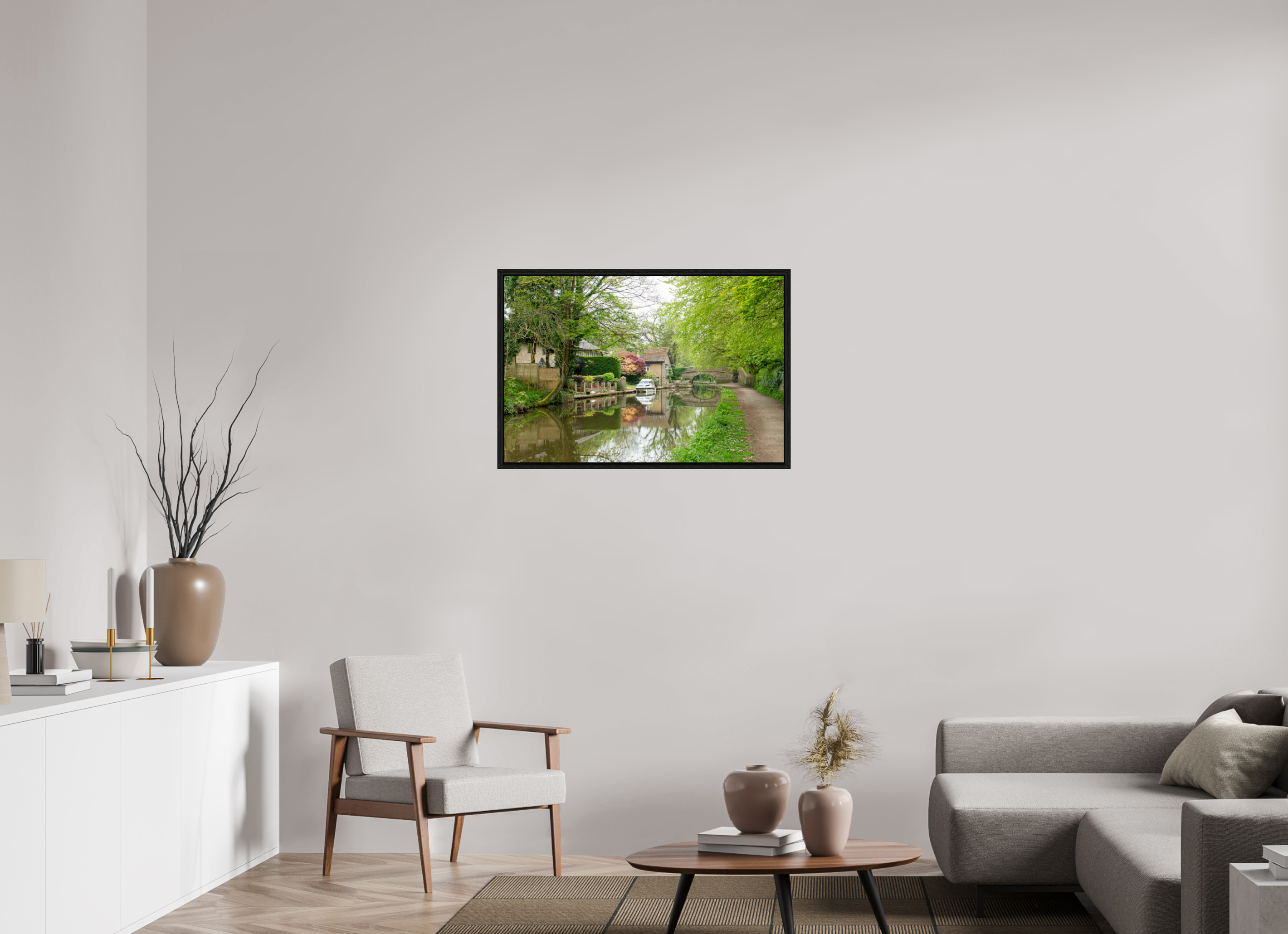 90 x 60 cm, Floater Frame Bridge 28