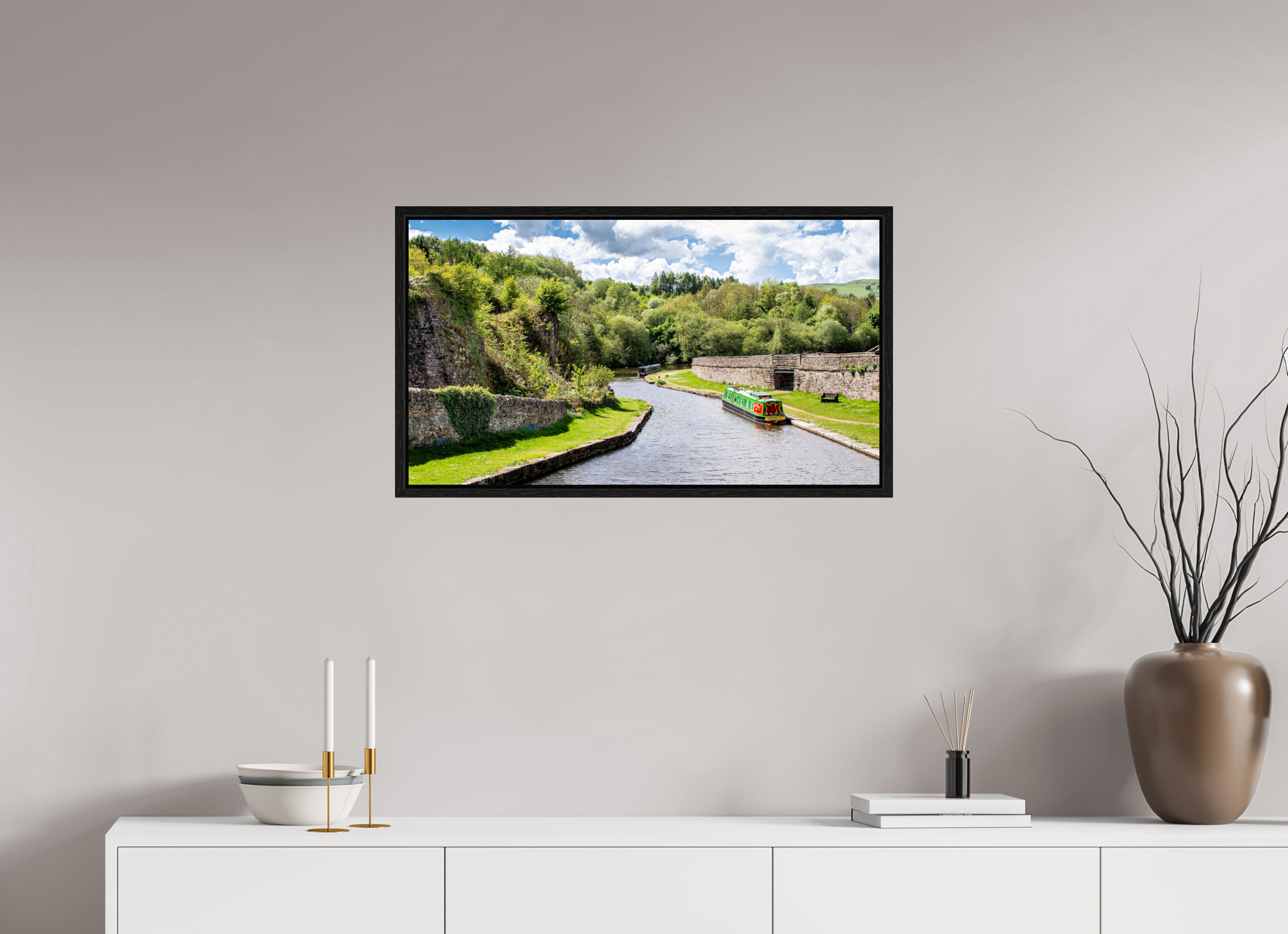 80 x 45 cm, Floater Frame Southern Arm of the Bugsworth Basin