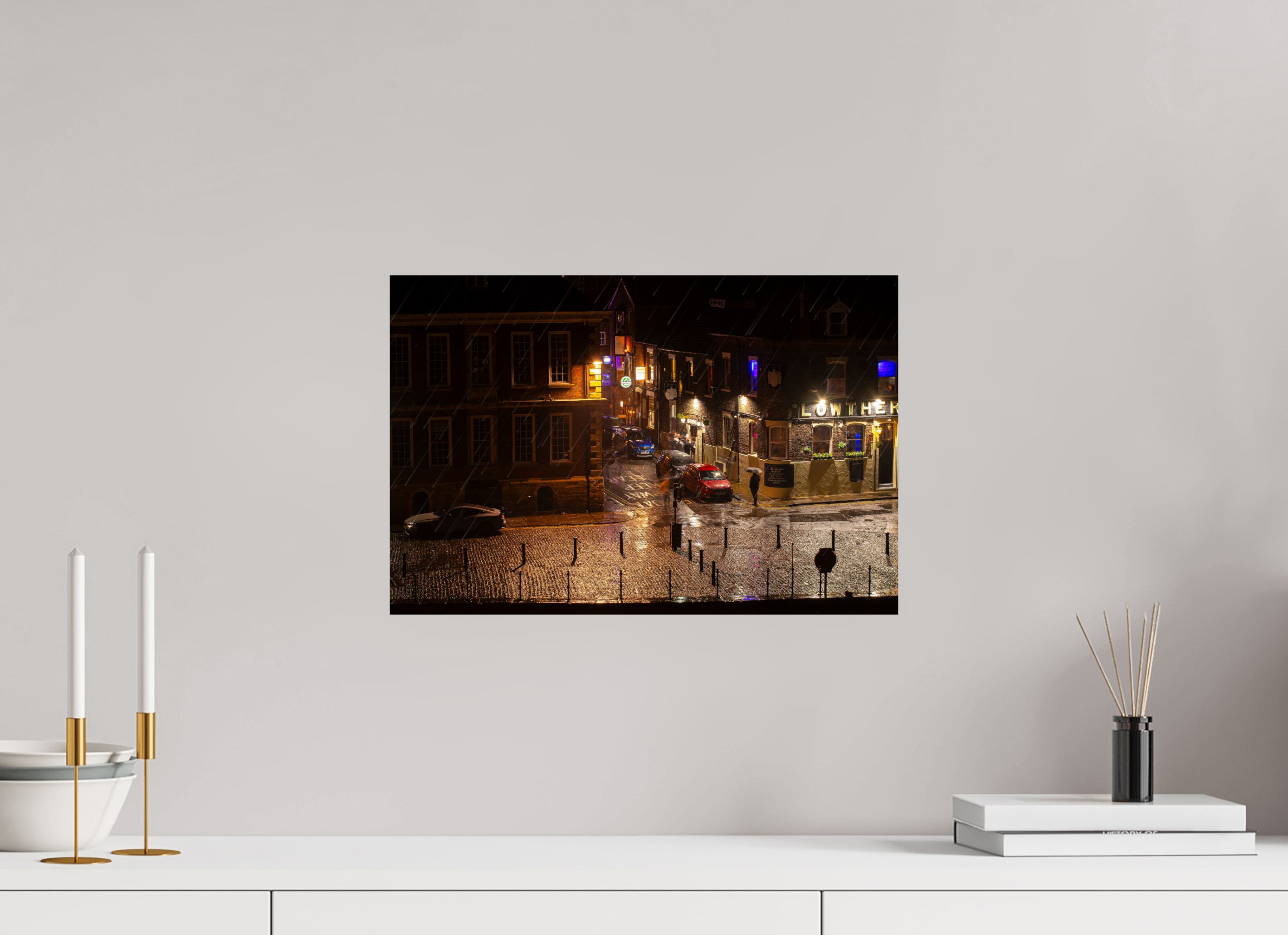 45 x 30 cm, Photo Print On Fuji Crystal DP II A Wet Night in York