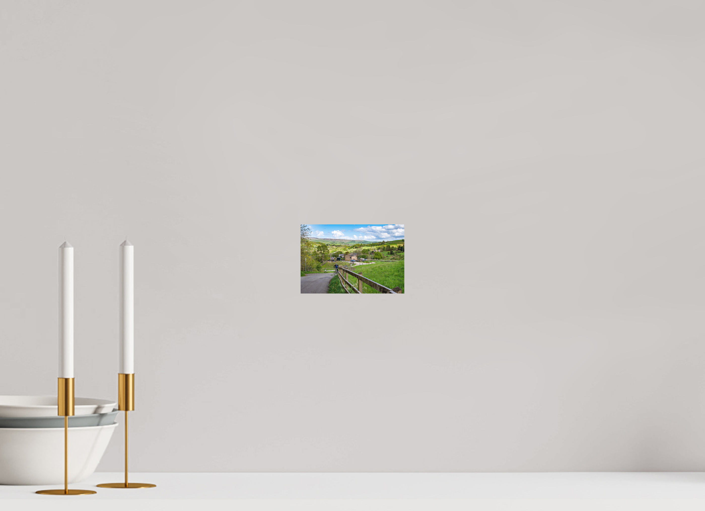 15 x 10 cm, Photo Print Fuji Crystal DP II Matte Cycling Uphill towards Bugsworth Basin