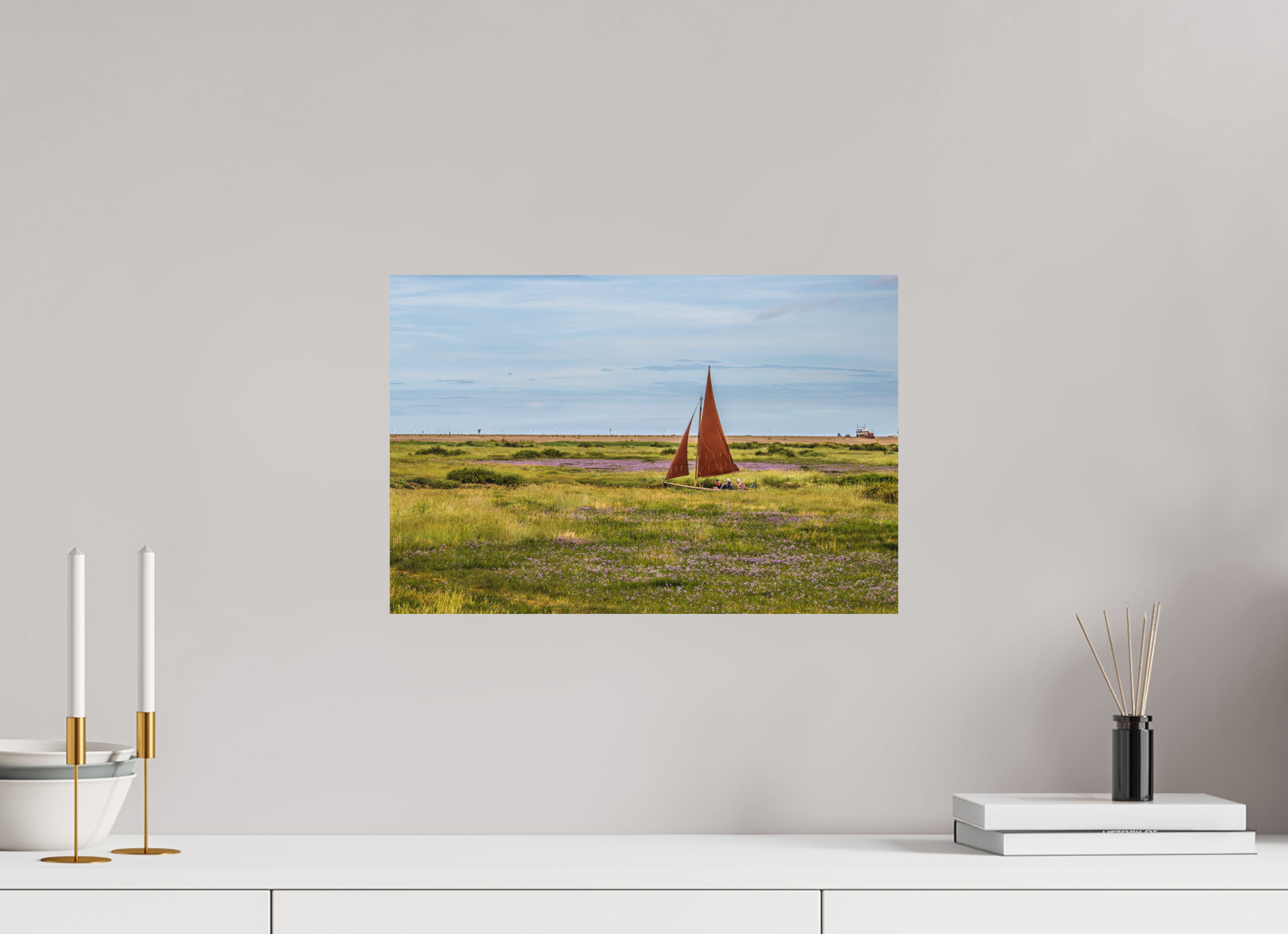 45 x 30 cm, Photo Print Fuji Crystal DP II Matte Sailing in the Grass