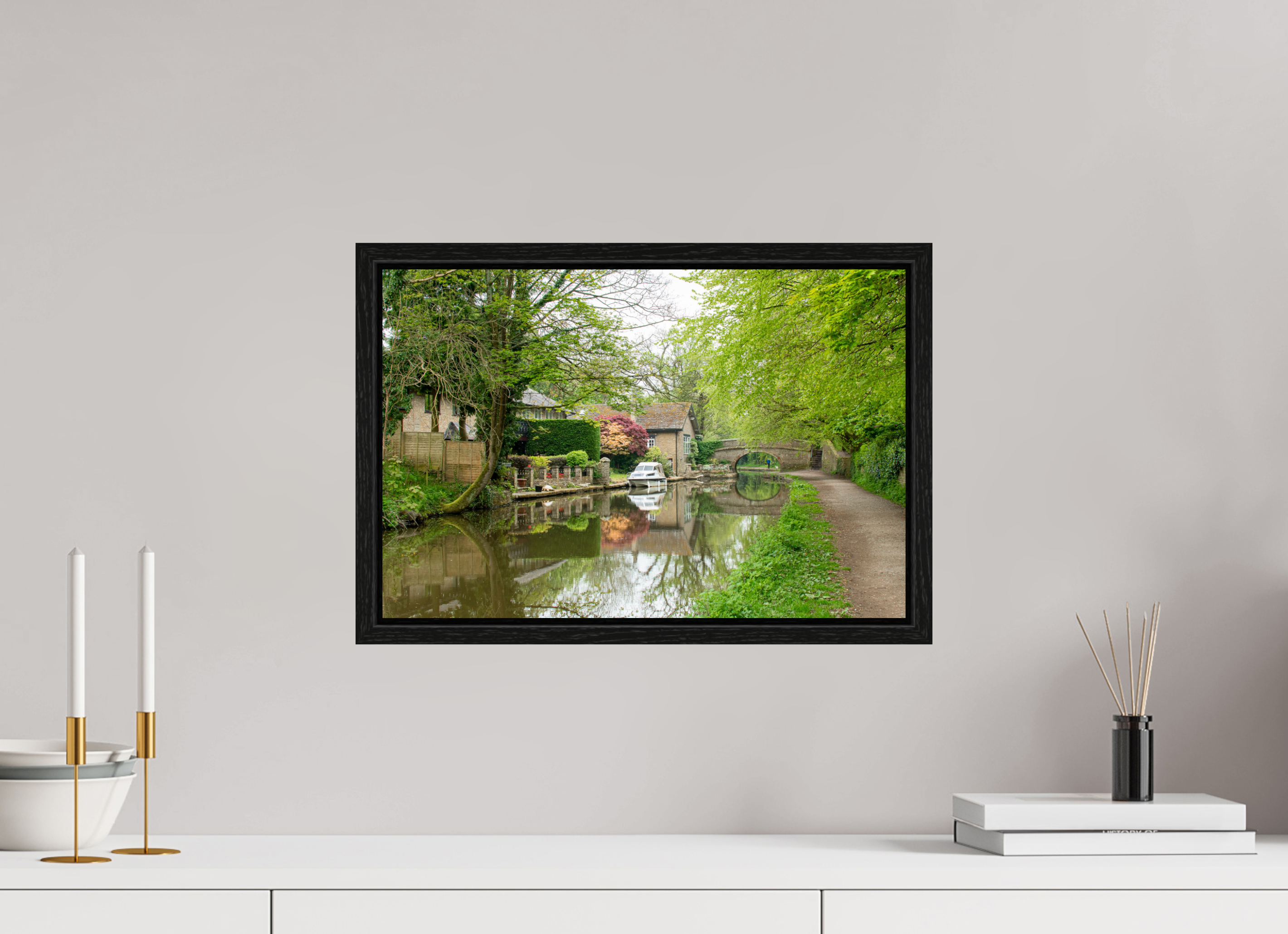 45 x 30 cm, Floater Frame Bridge 28