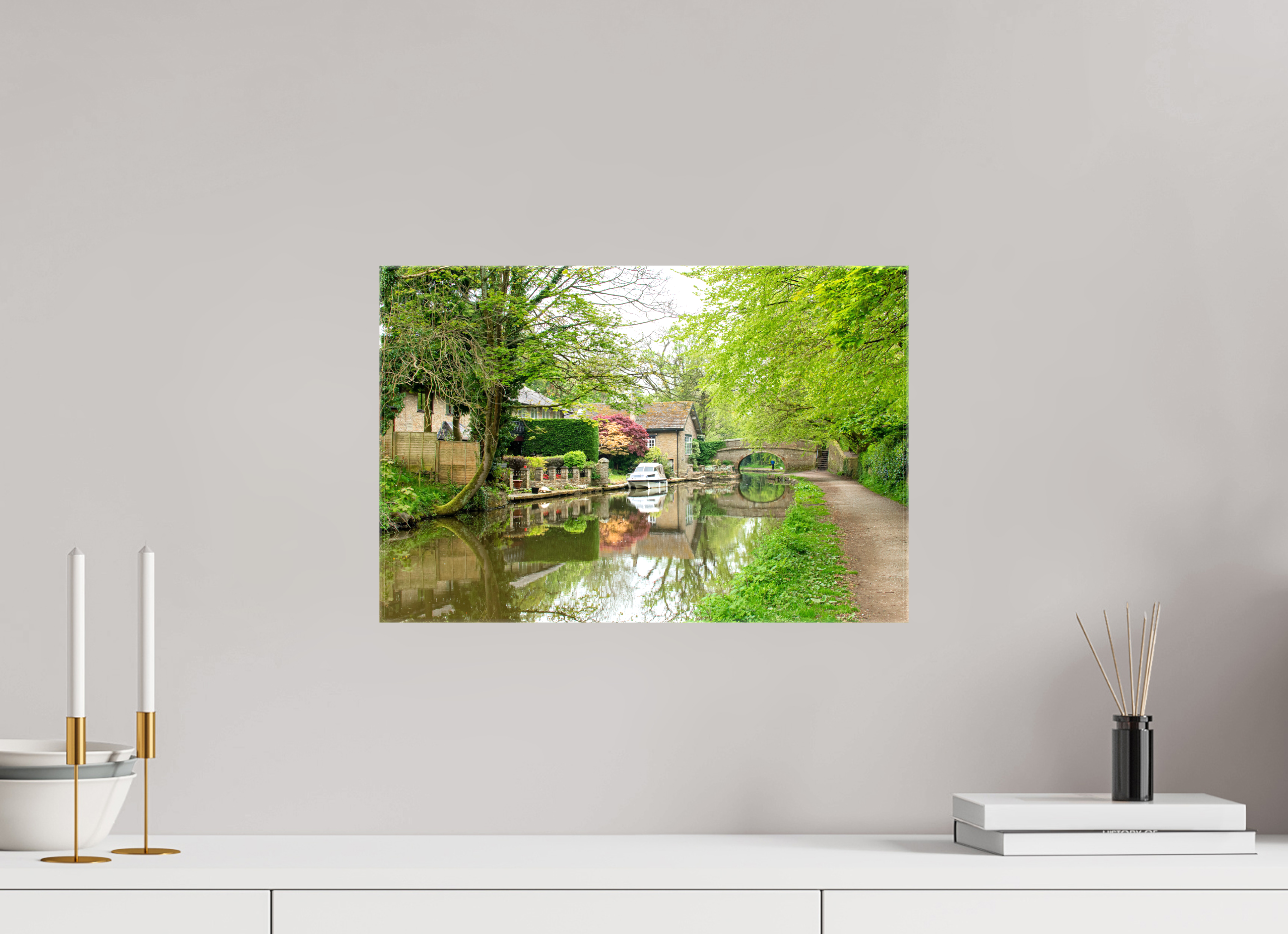 45 x 30 cm, Glossy Canvas On Stretcher Frame Bridge 28
