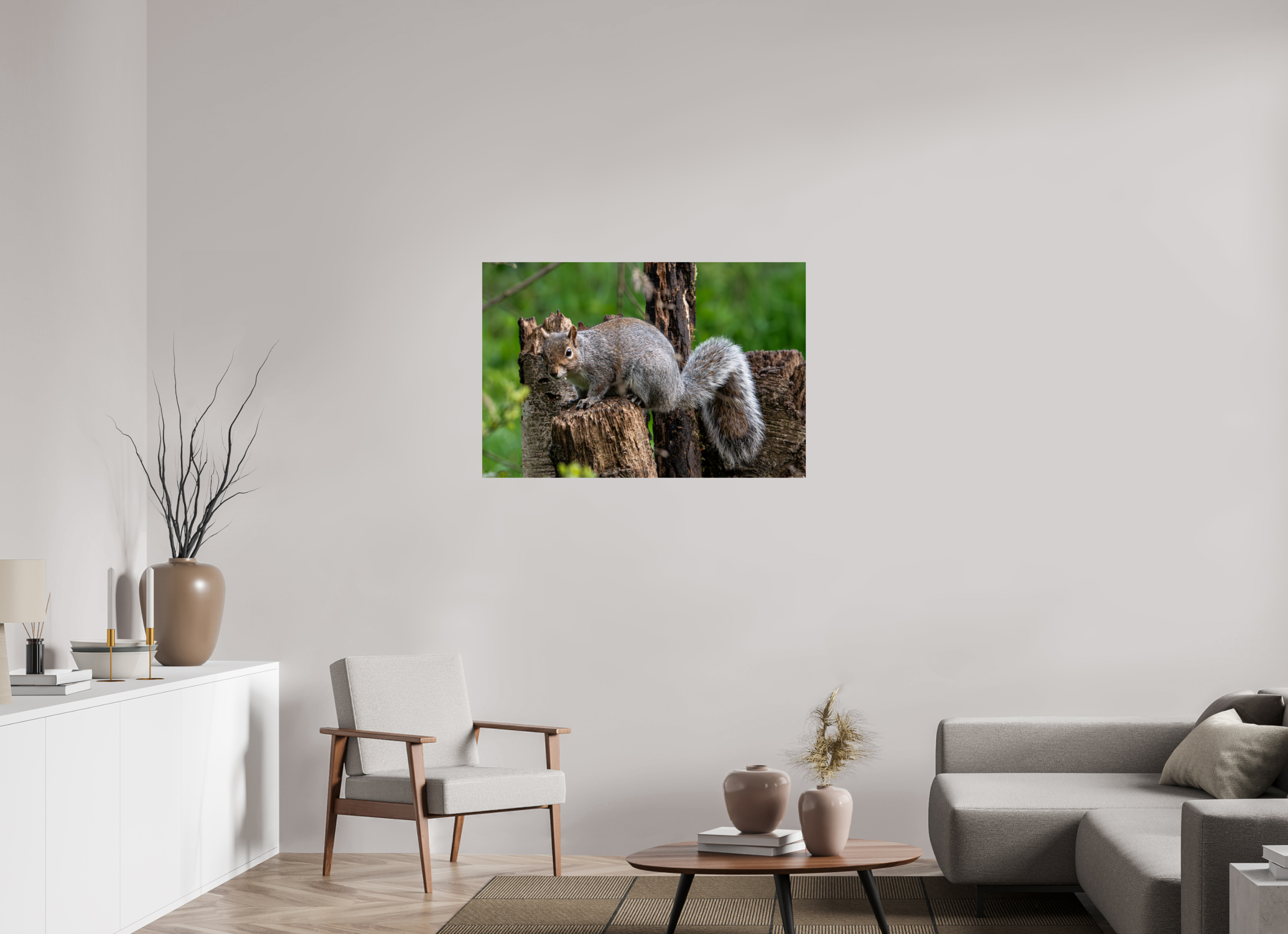 105 x 70 cm, Photo Print On Fuji Crystal DP II Grey Squirrel