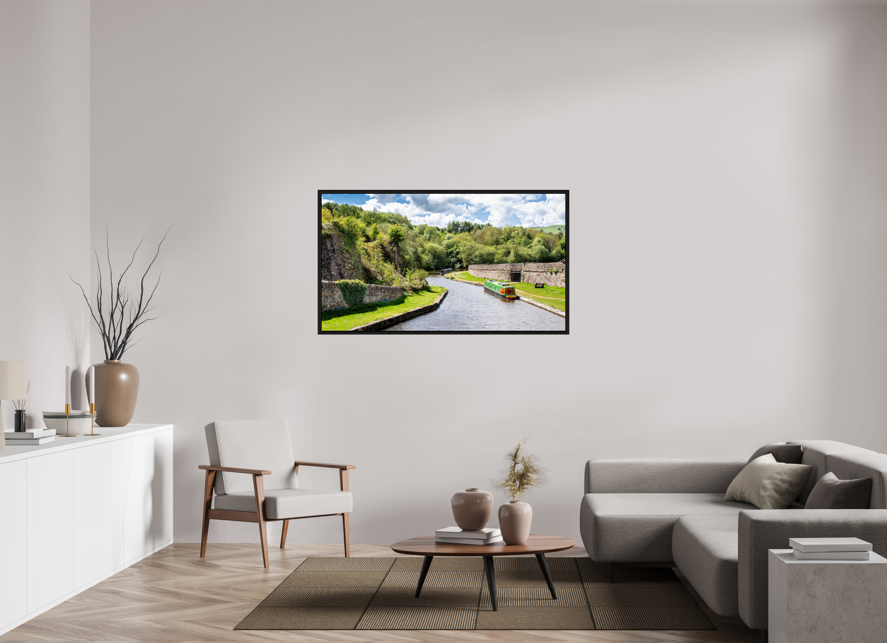 144 x 81 cm, Floater Frame Southern Arm of the Bugsworth Basin