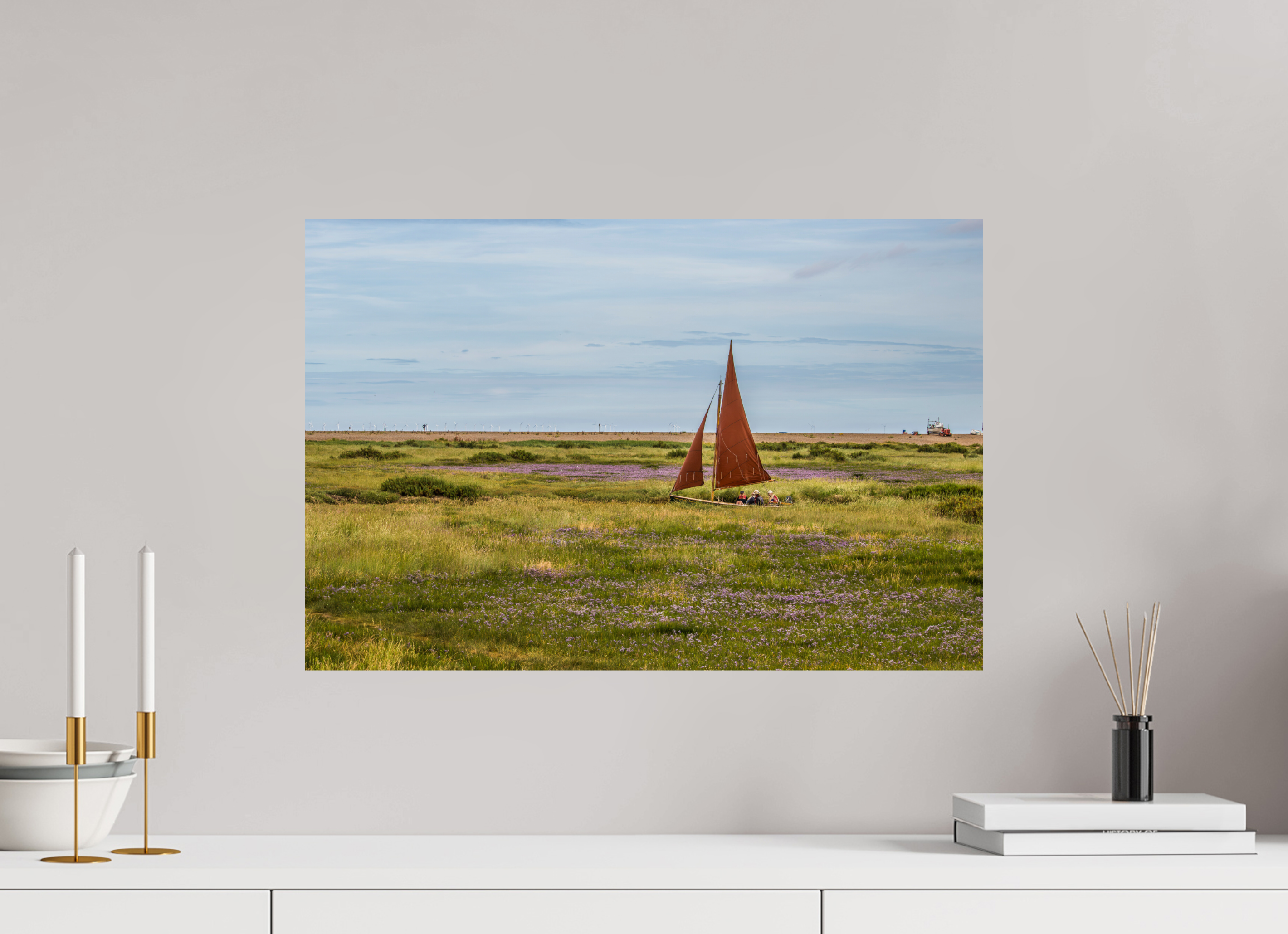 60 x 40 cm, Photo Print On Fuji Crystal DP II Sailing in the Grass
