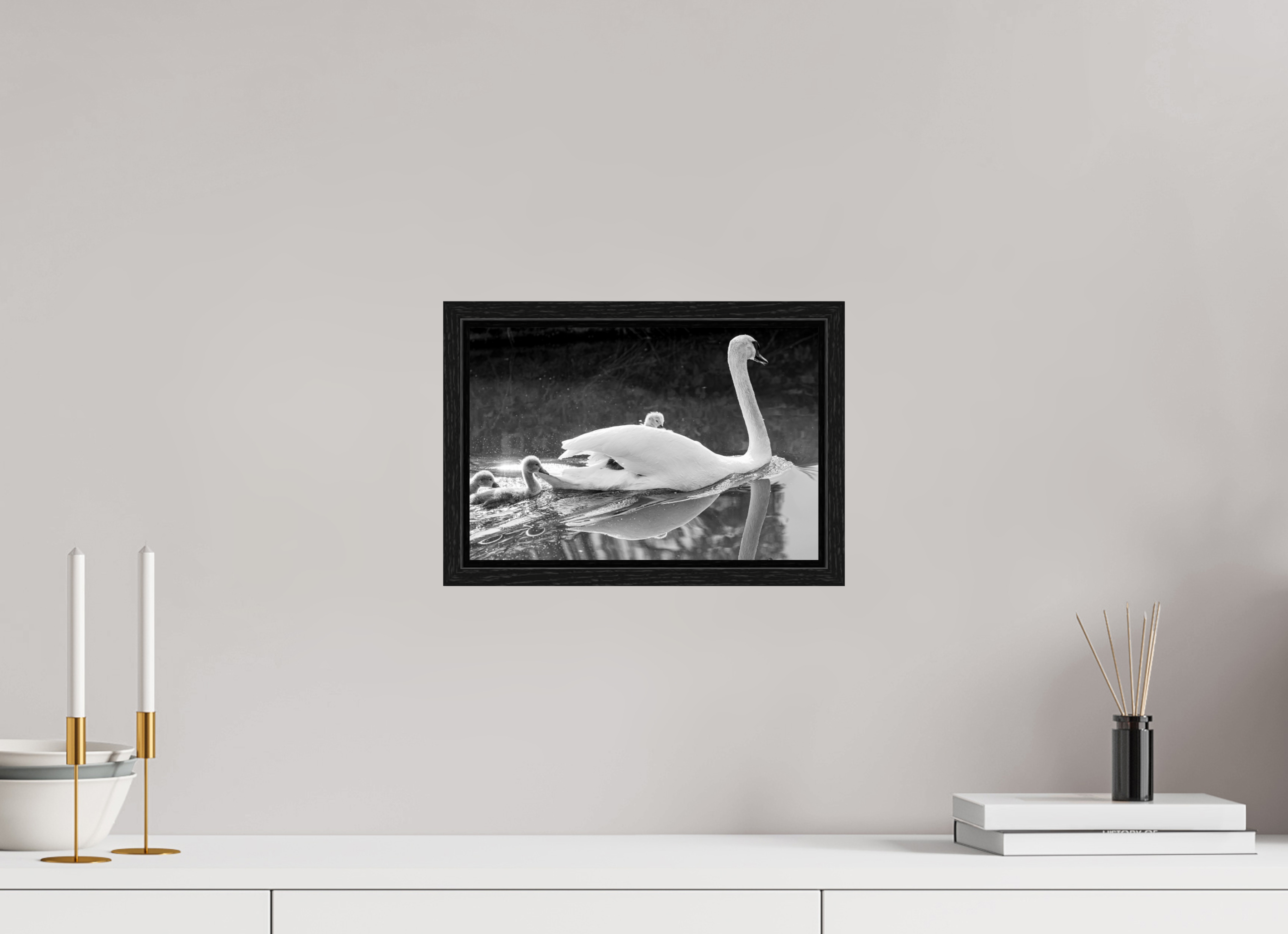 30 x 20 cm, Floater Frame Grabbing a Lift
