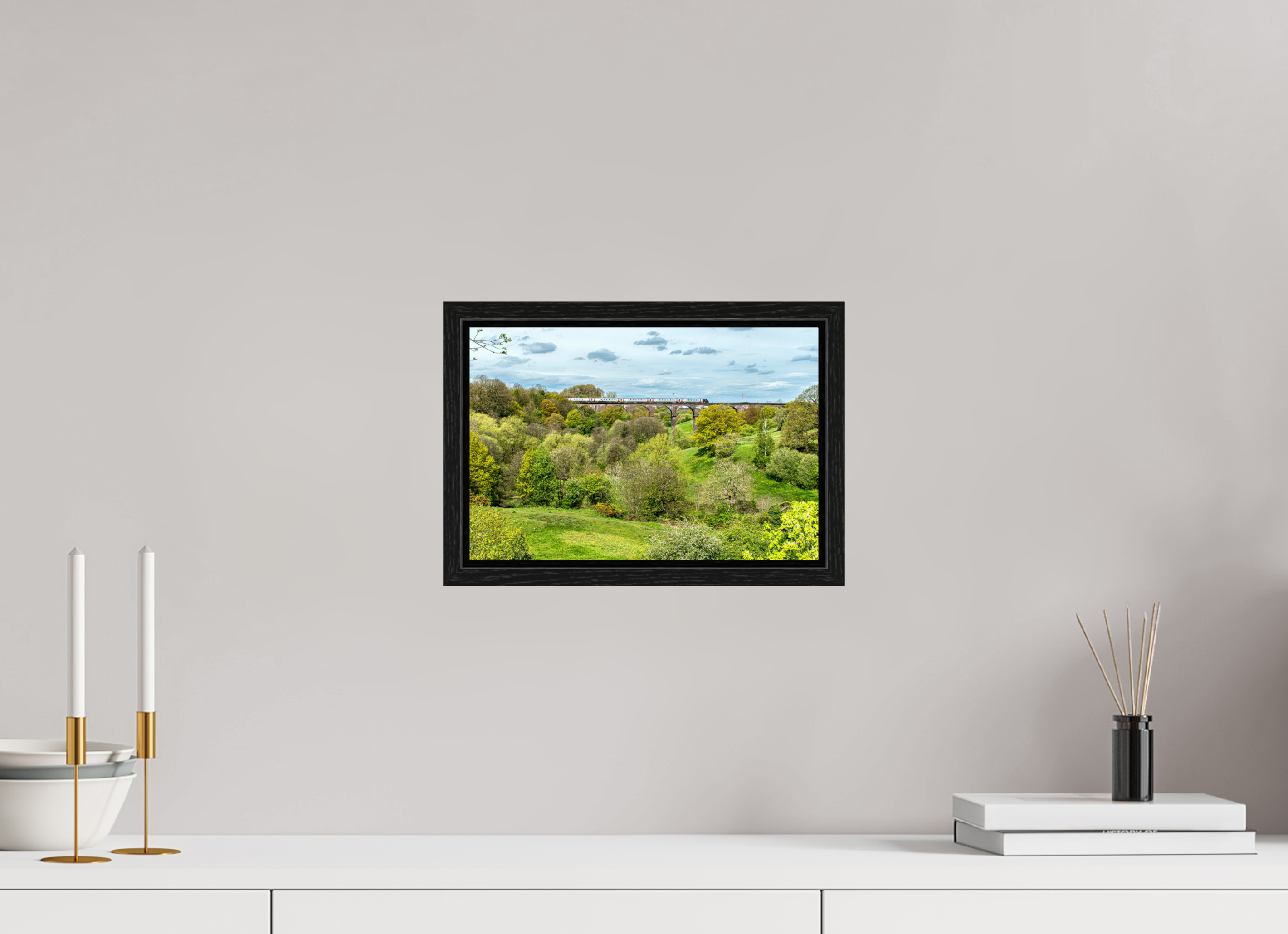 30 x 20 cm, Floater Frame Railway Viaduct