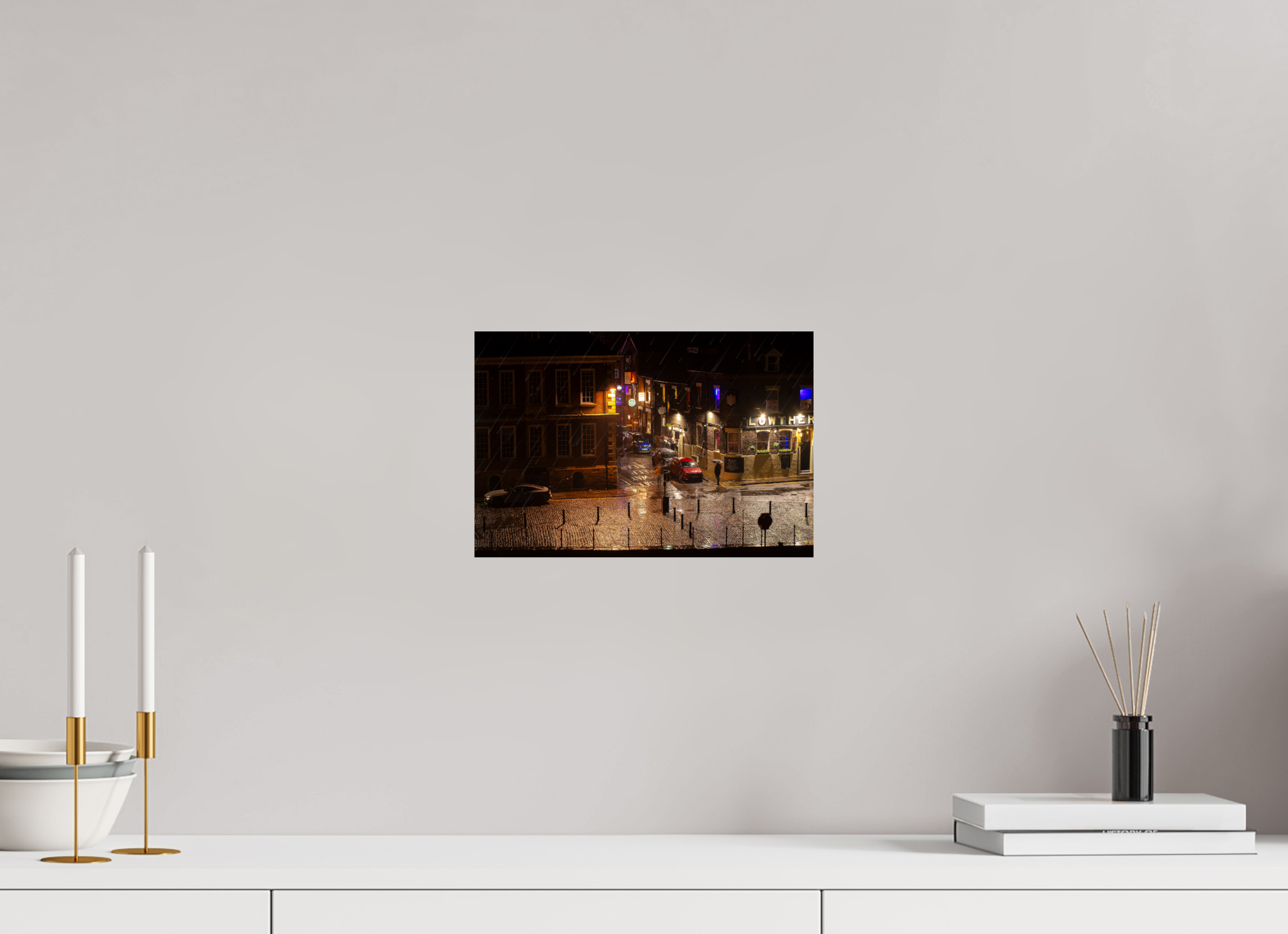 30 x 20 cm, Photo Print On Fuji Crystal DP II A Wet Night in York