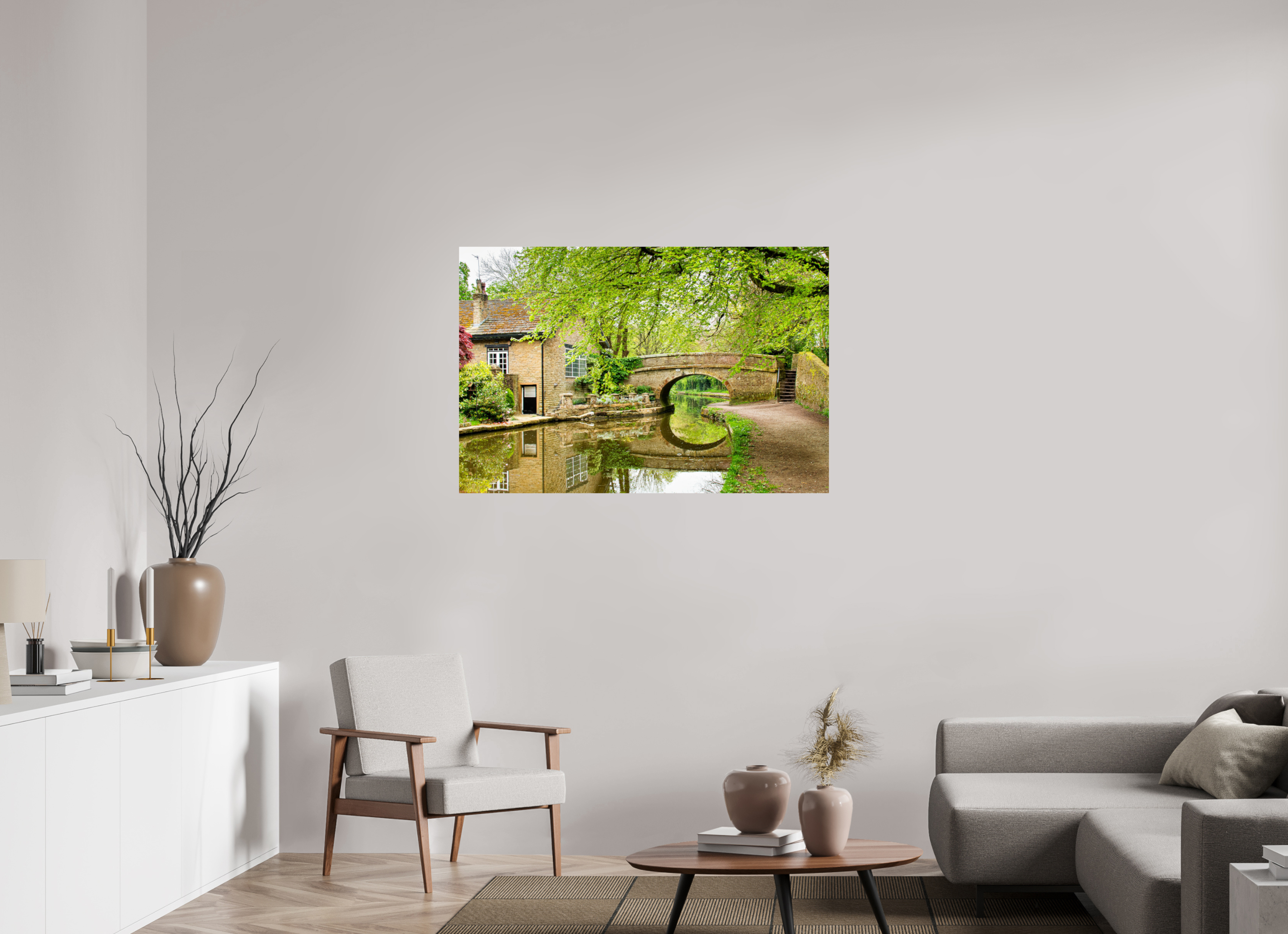 120 x 80 cm, Photo Print On Fuji Crystal DP II Bollington Canal Bridge