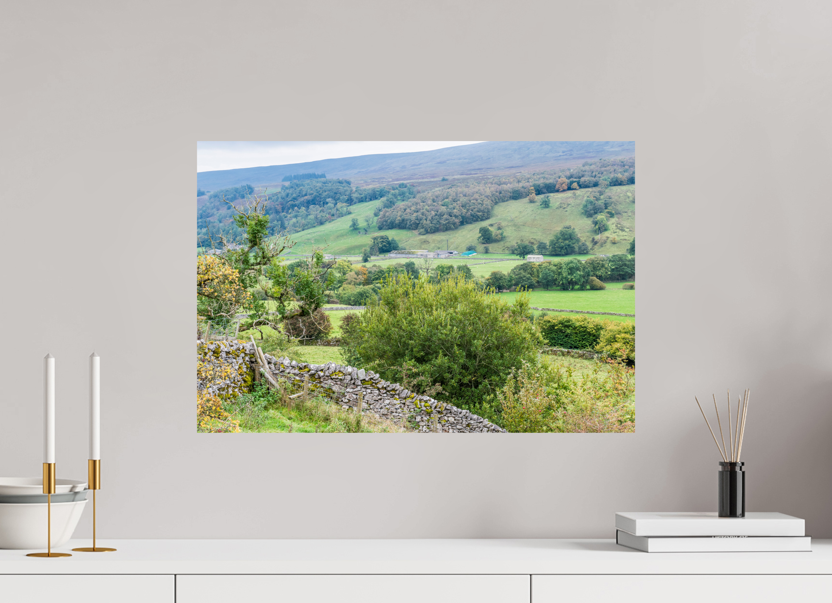 60 x 40 cm, Photo Print On Fuji Crystal DP II Valley in the Yorkshire Dales