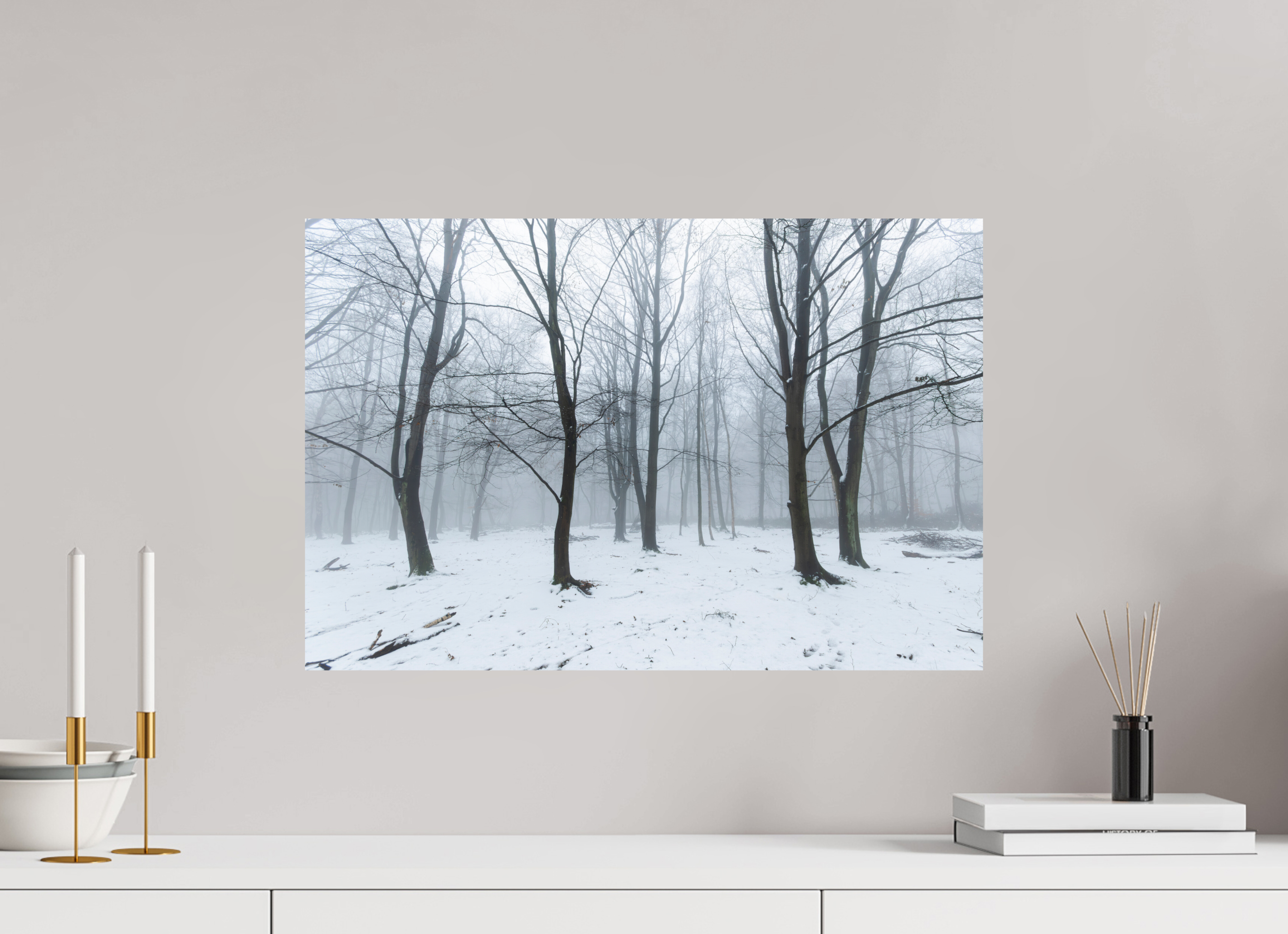 60 x 40 cm, Photo Print On Fuji Crystal DP II Trees in the Snow