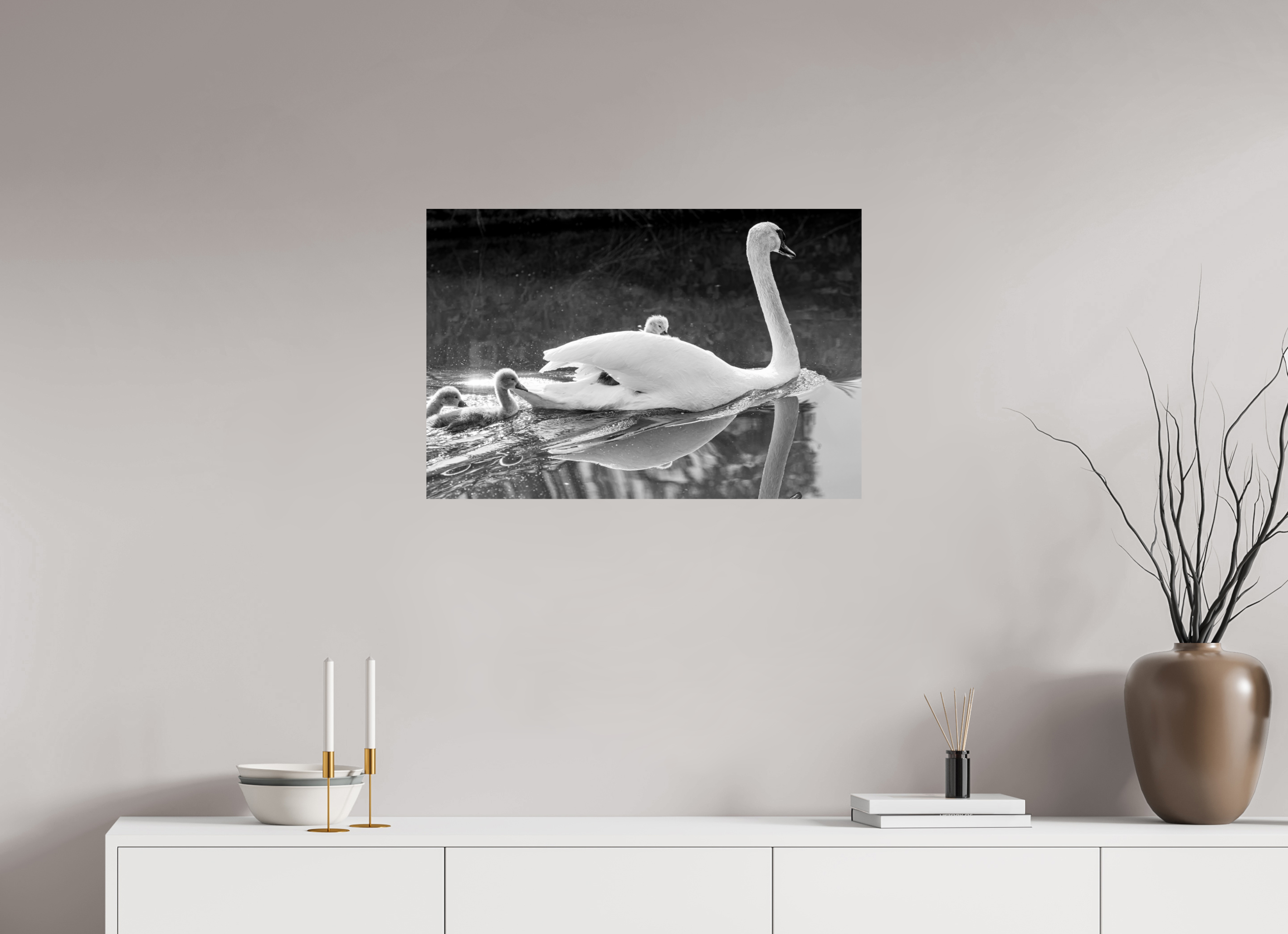 75 x 50 cm, Ilford Baryta Paper for B&W Images Grabbing a Lift