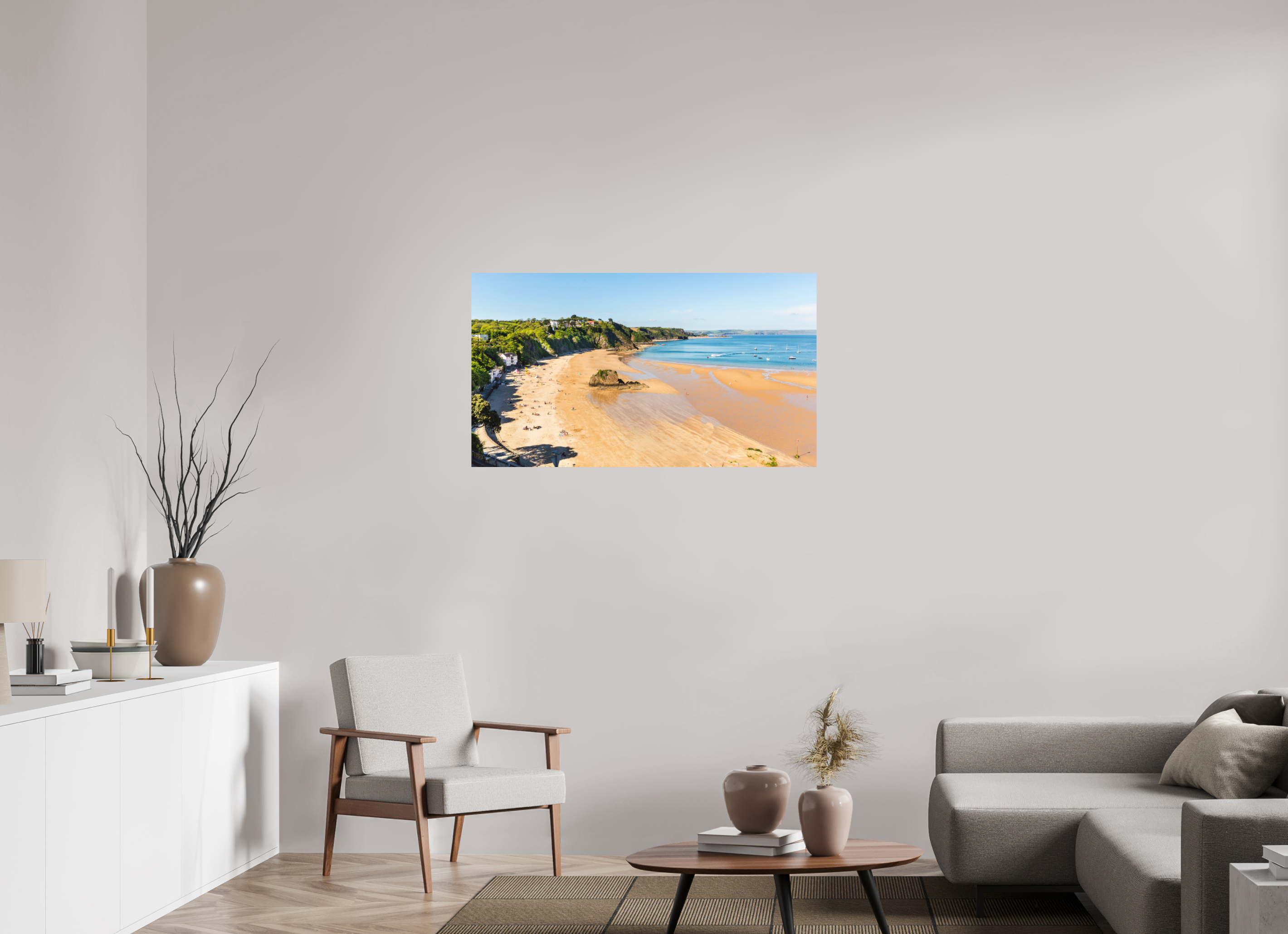 112 x 63 cm, Photo Print Fuji Crystal DP II Matte Tenby Beach