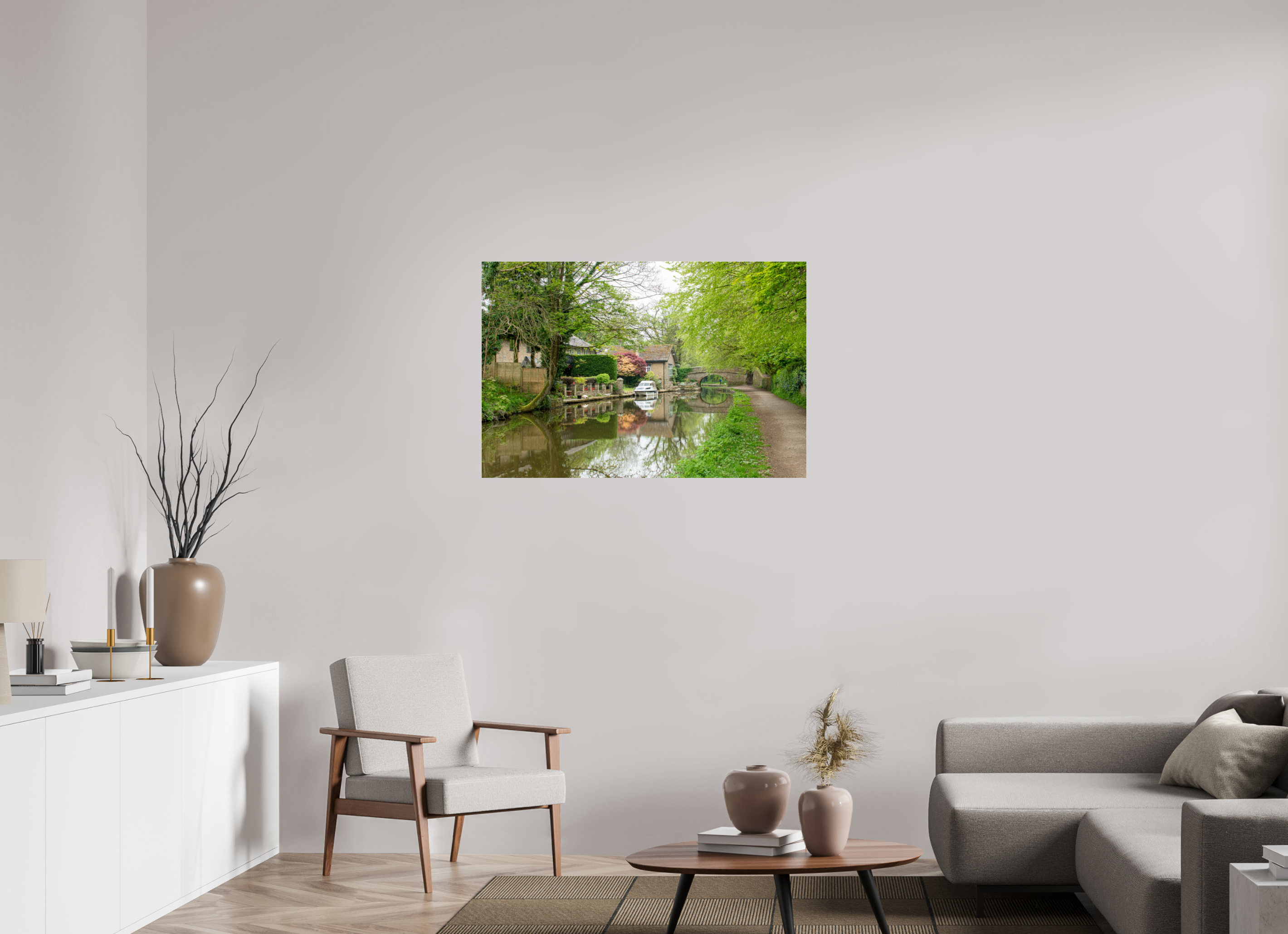 105 x 70 cm, Photo Print Under Acrylic Glass Bridge 28