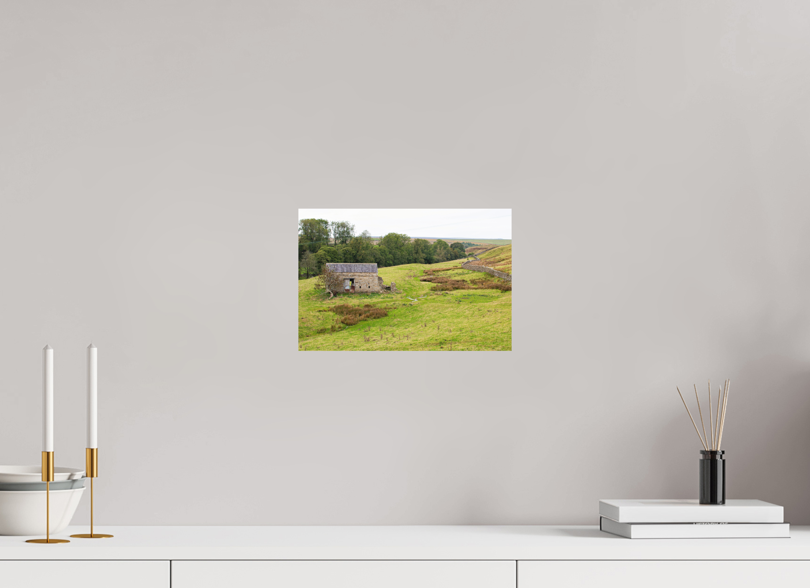 30 x 20 cm, Photo Print Fuji Crystal DP II Matte Old Barn in the Yorkshire Dales